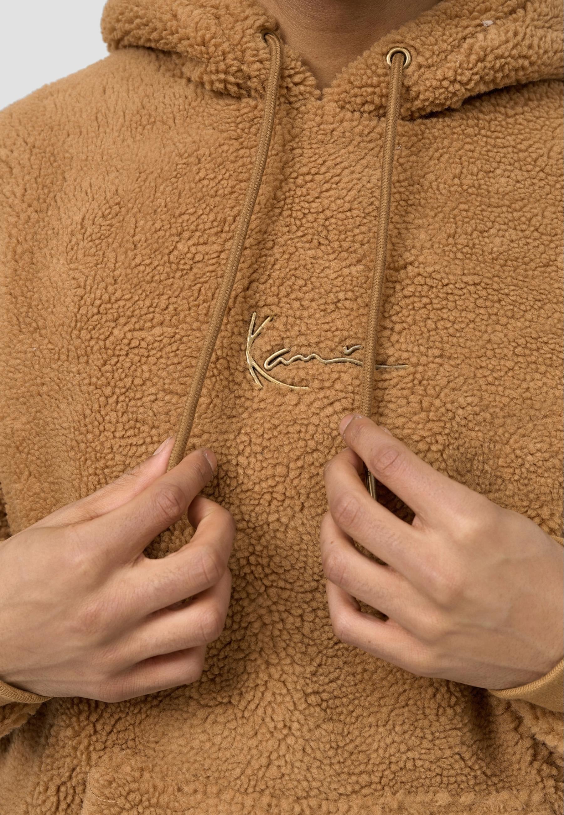 Karl Kani Kapuzensweatshirt »Karl Kani Herren KM213-064-2 Small Signature Teddy Hoodie«, (1 tlg.)