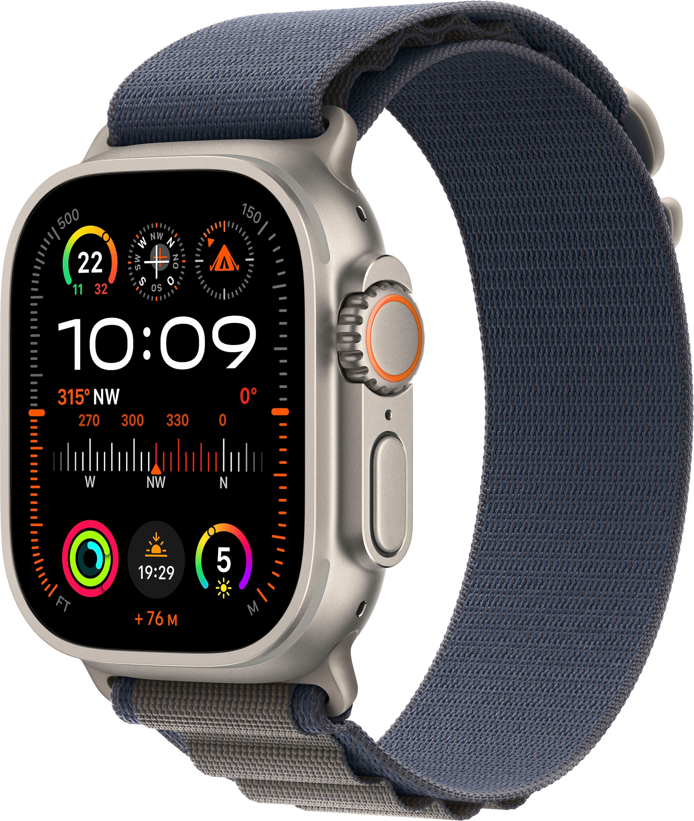 Smartwatch »Watch Ultra 2 GPS 49 mm + Cellular Titanium S«, (Watch OS 10 Alpine Loop)