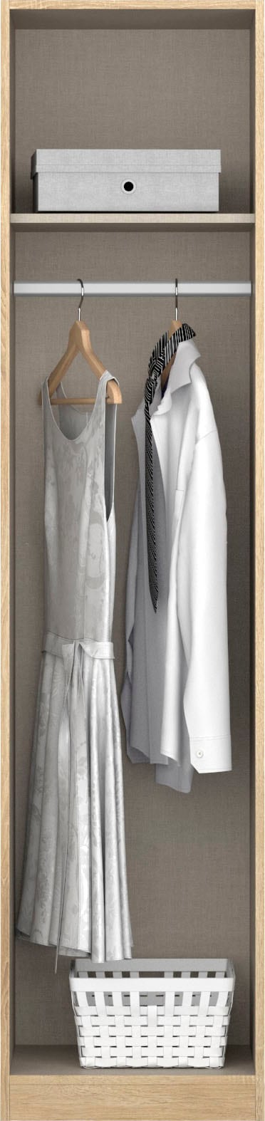 rauch Drehtürenschrank »Kleiderschrank Schrank Garderobe Schlafzimmerschrank CELLE« in 4 Breiten und 2 Höhen, optional mit Schubkästen MADE IN GERMANY