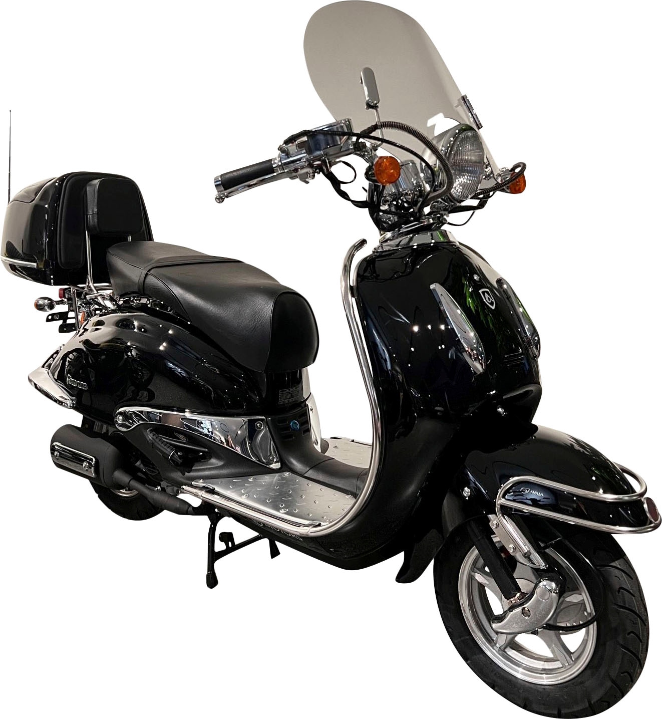 Alpha Motors Motorroller "Retro Firenze Limited", 125 cm³, 85 km/h, Euro 5, 8,6 PS, (Spar-Set)