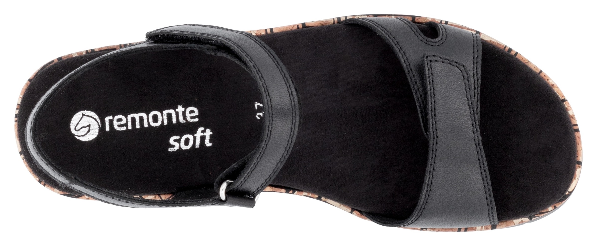 Remonte Keilsandalette, Riemchensandale, Bequemschuh, Sommerschuh mit Klettverschlüssen