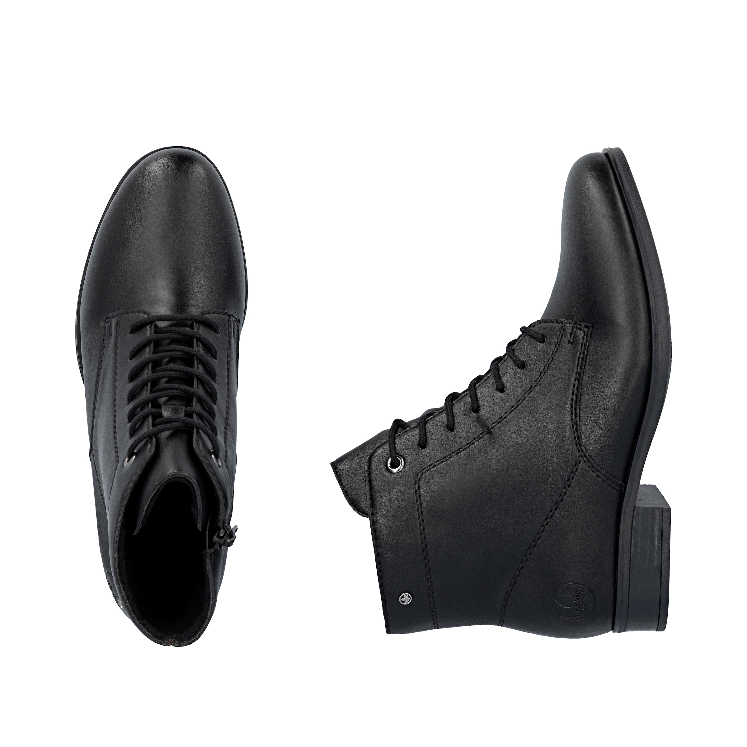 Rieker Schnürstiefelette  Klassik-Stiefelette, Schnürboots mit Reißverschluss