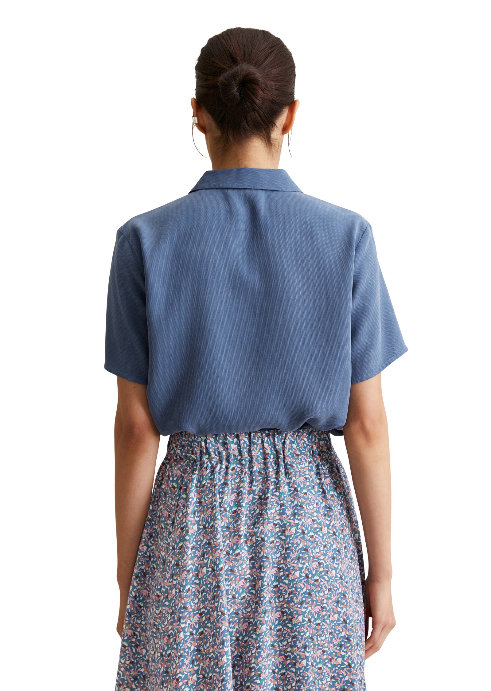 Marc O'Polo DENIM Kurzarmbluse »aus TENCEL™ Lyocell«