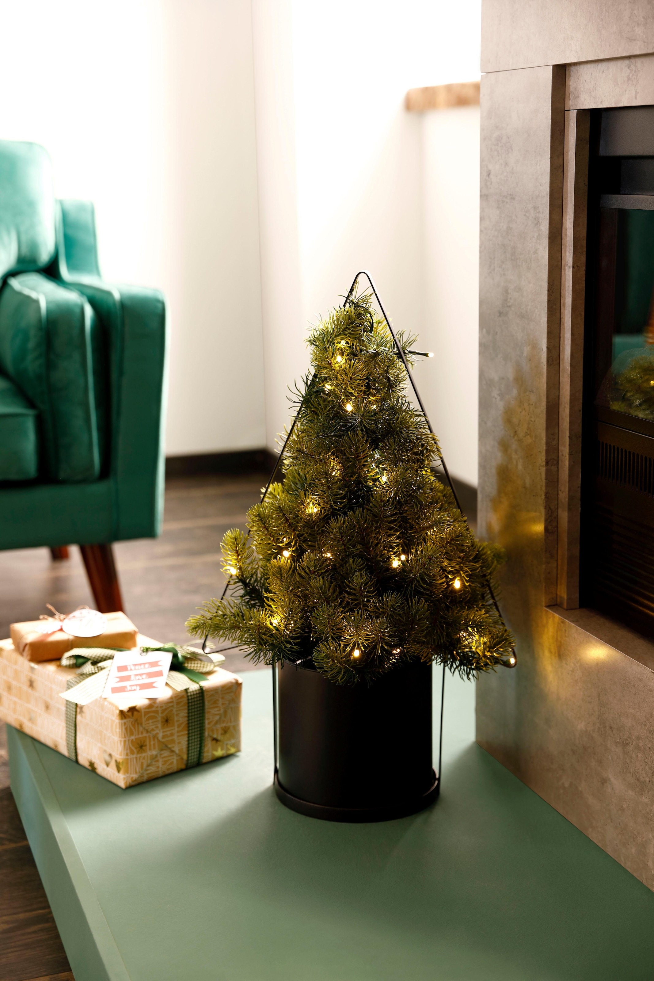 Creativ deco Christbaum, schwarzem Kunststoff-Topf BAUR aussen, künstlicher Weihnachtsbaum mit Künstlicher Tannenbaum«, | »Weihnachtsdeko