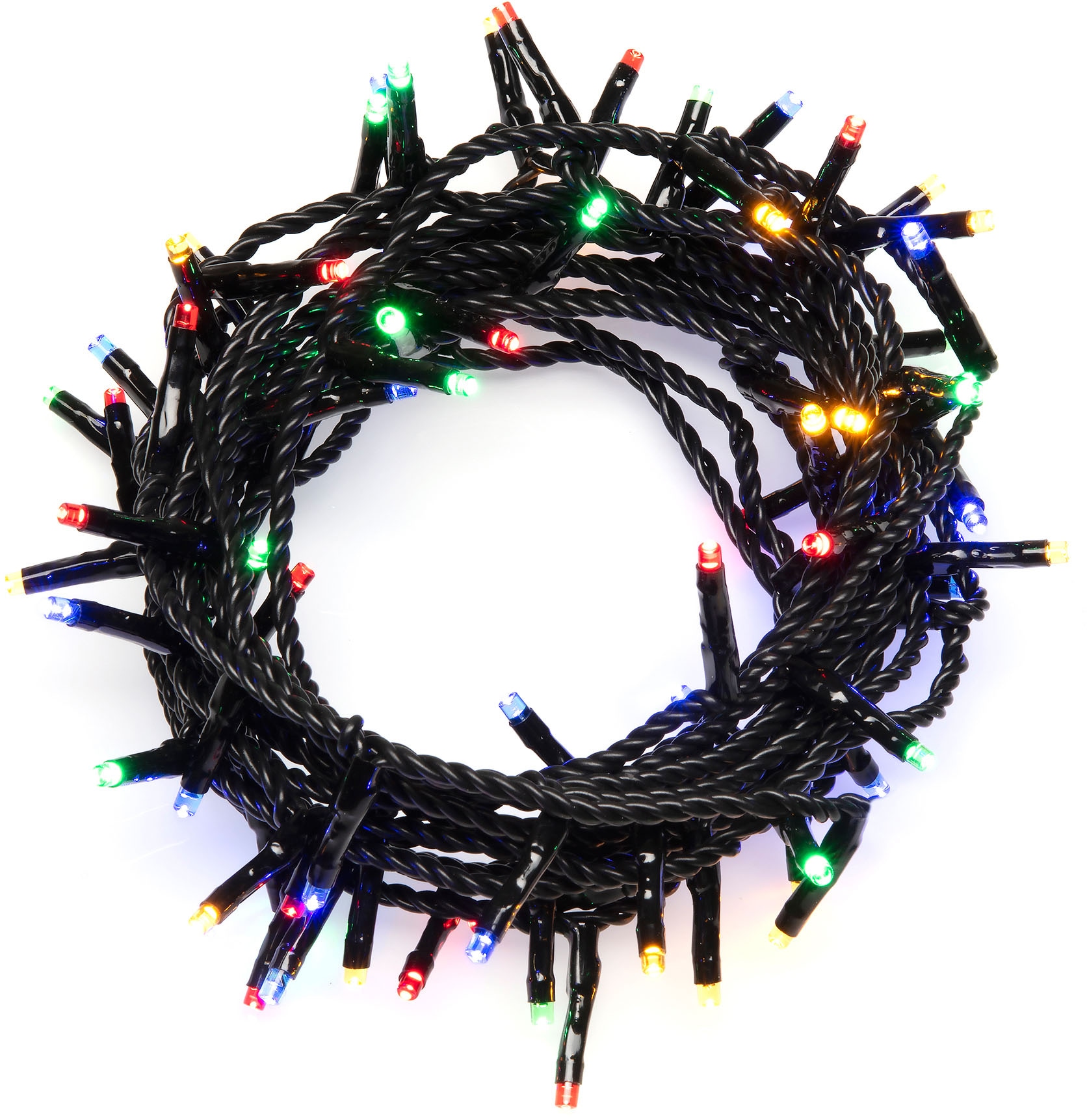 KONSTSMIDE Lichterkette »Weihnachtsdeko aussen«, 180 St.-flammig,  Microlight, verschweißt, mit 8 Funktionen, 180 bunte Birnen bestellen | BAUR
