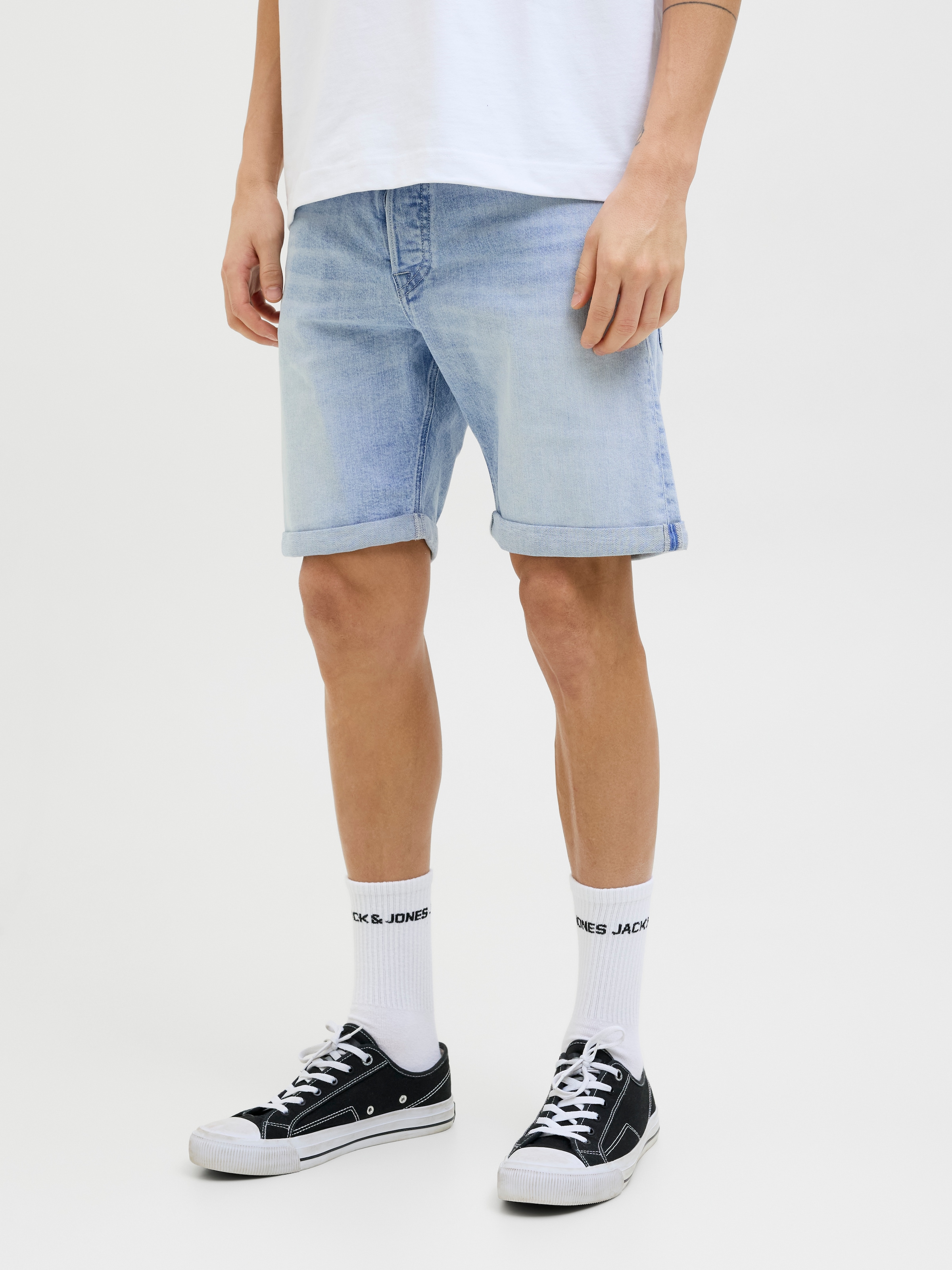 Jack & Jones Shorts "JJIORIGINAL mit stylischem Aufschlag und Knopf", unifa günstig online kaufen