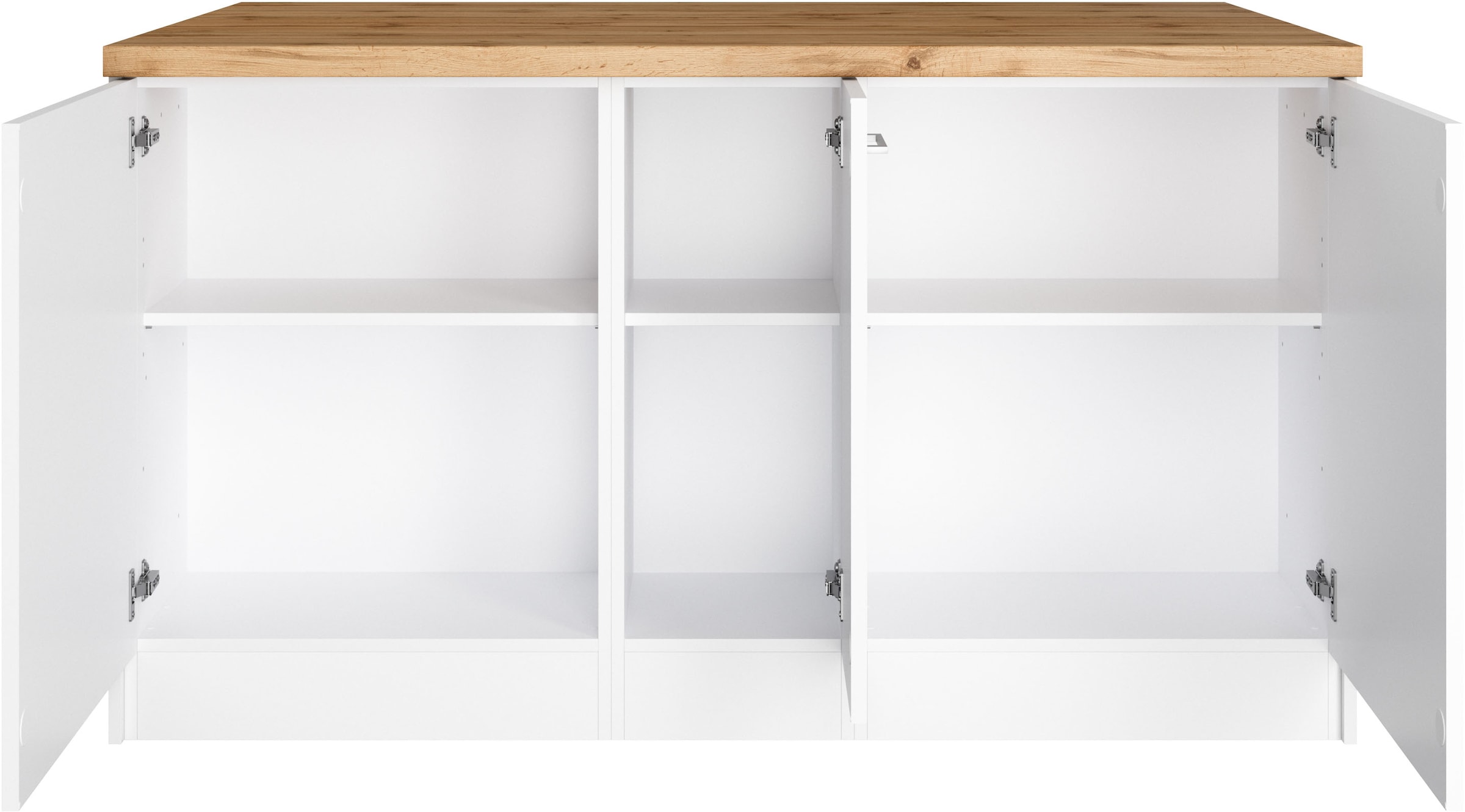 KOCHSTATION Kücheninsel »KS-Milan« Stellmaß 153/100 cm, viel Stauraum, Lebensmittelpunkt: Küche