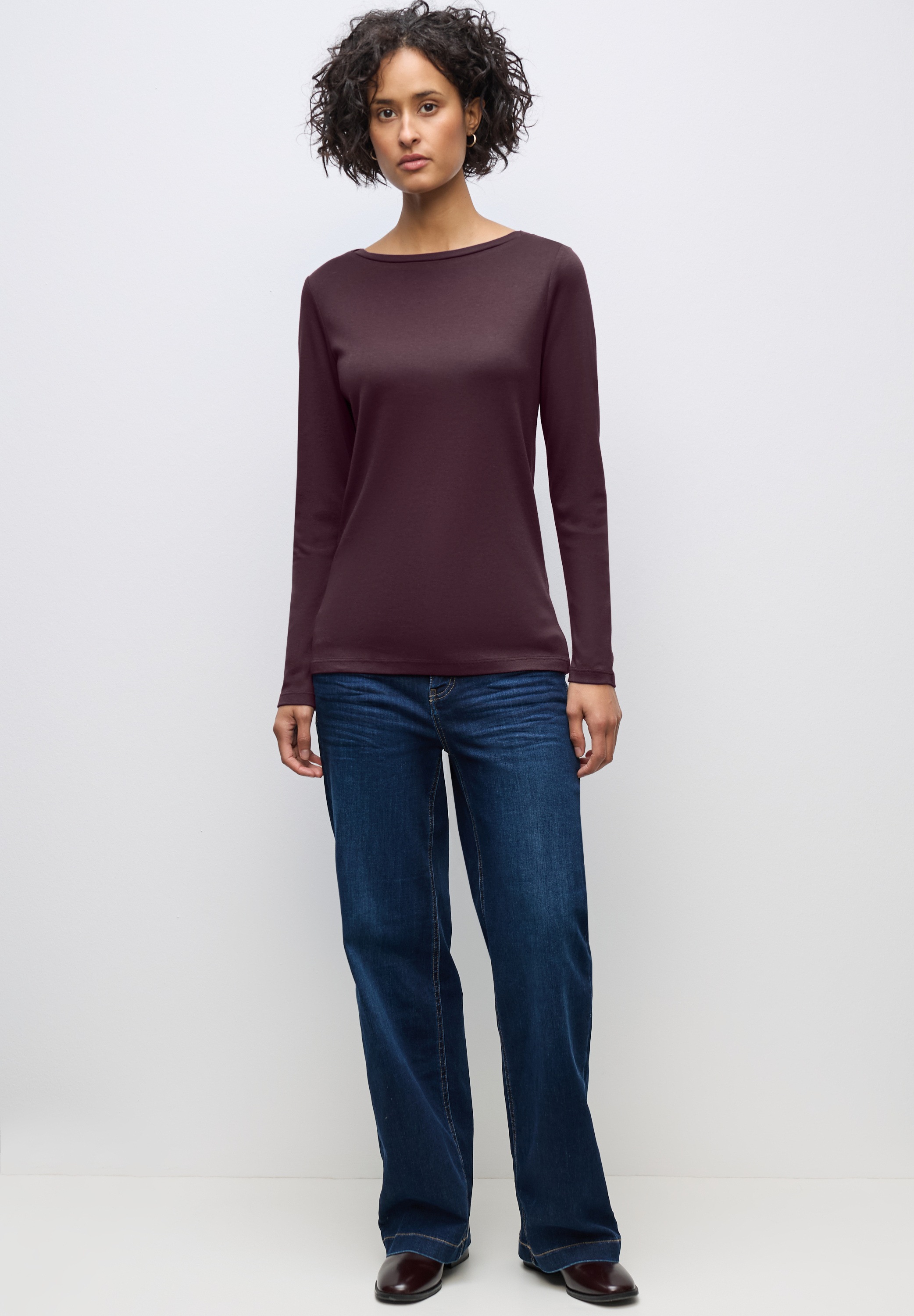 STREET ONE Langarmshirt, im soften Baumwoll-Mix