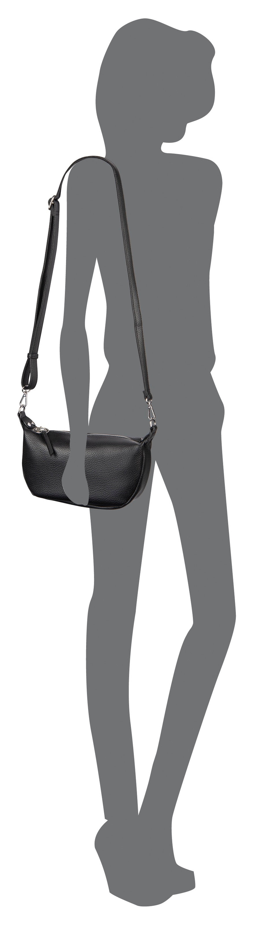 Bruno Banani Schultertasche »Amalfi«, abnehmbarer Schulterriemen Handtasche Damen in modischer Form