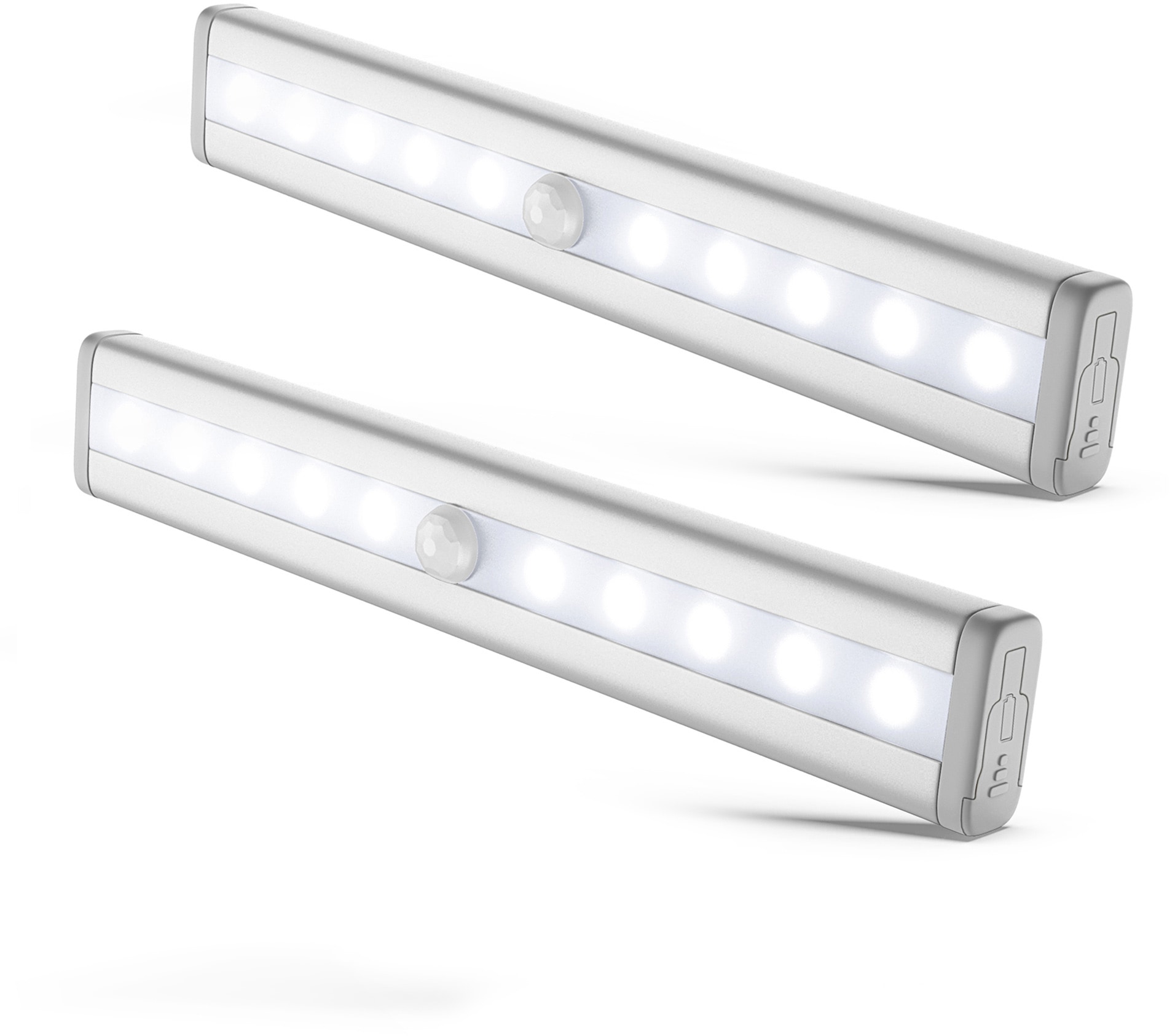 B.K.Licht LED Lichtleiste »Apollo«, Schrankbeleuchtung, 2er BAUR flammig-flammig, 10 Selbstklebend, Set LED | Bewegungsmelder