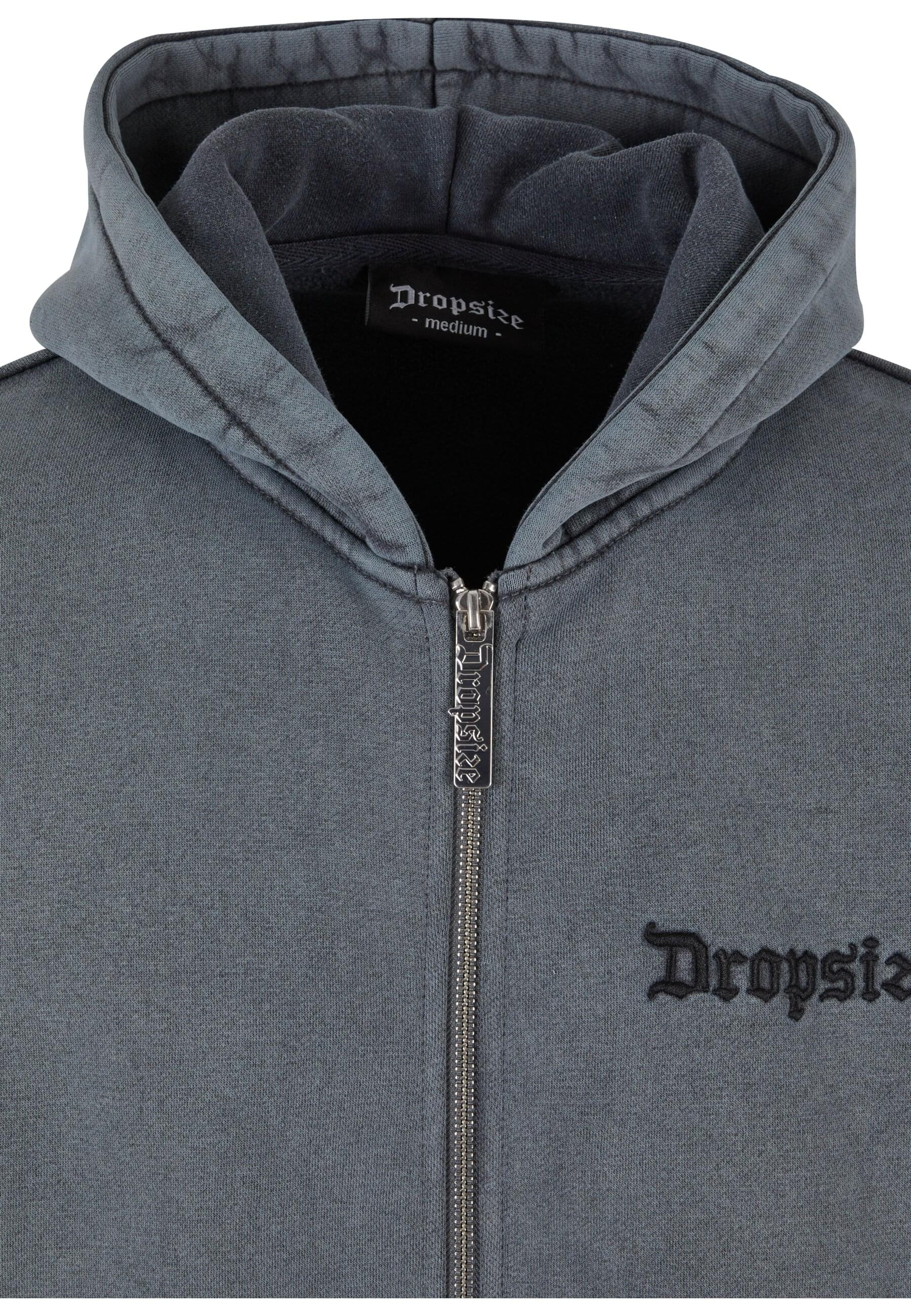 Thumbnail - Dropsize Outdoorjacke "Dropsize Herren Dropsize Super Heavy Blank Zip Cardigan" 1 Stk. tlg. mit Kapuze