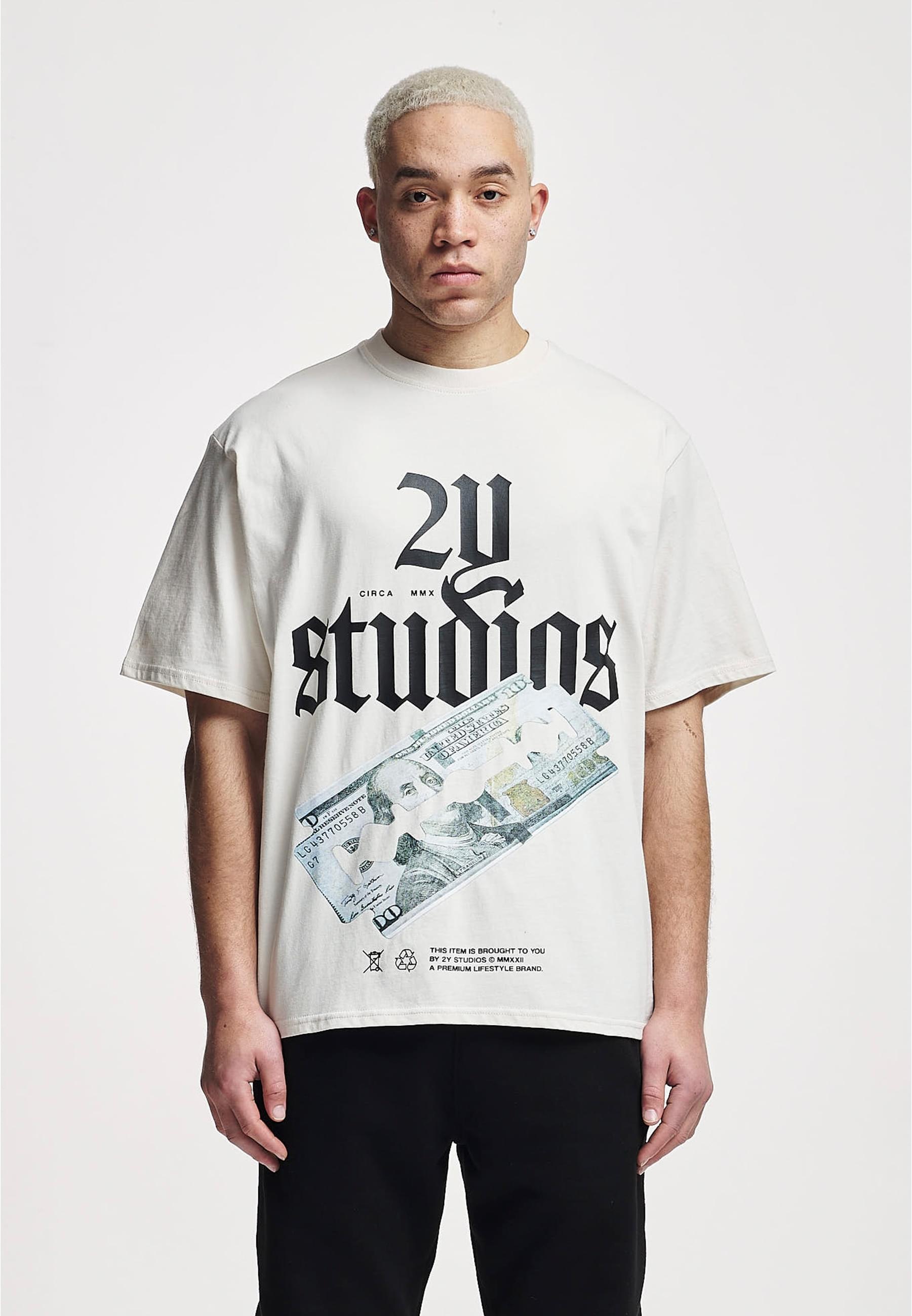 2Y Studios T-Shirt »2Y Studios Herren Razor Oversize Tee«, (1 tlg.)