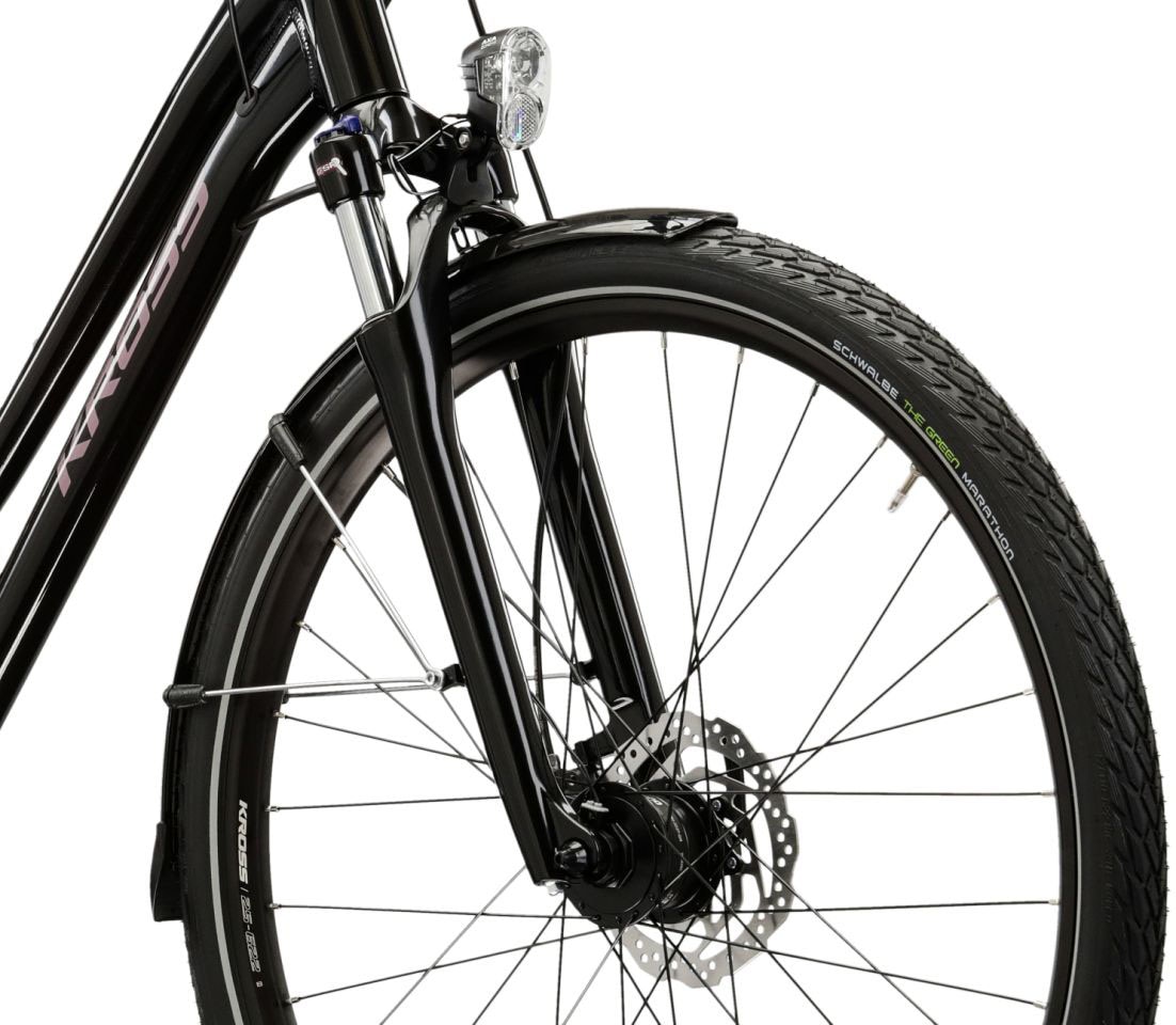 Kross Trekkingrad »Trekkingrad Trans 7.0 schwarz 20 Gänge«, 20 Gang, Shimano, CUES U6020 Schaltwerk, Kettenschaltung