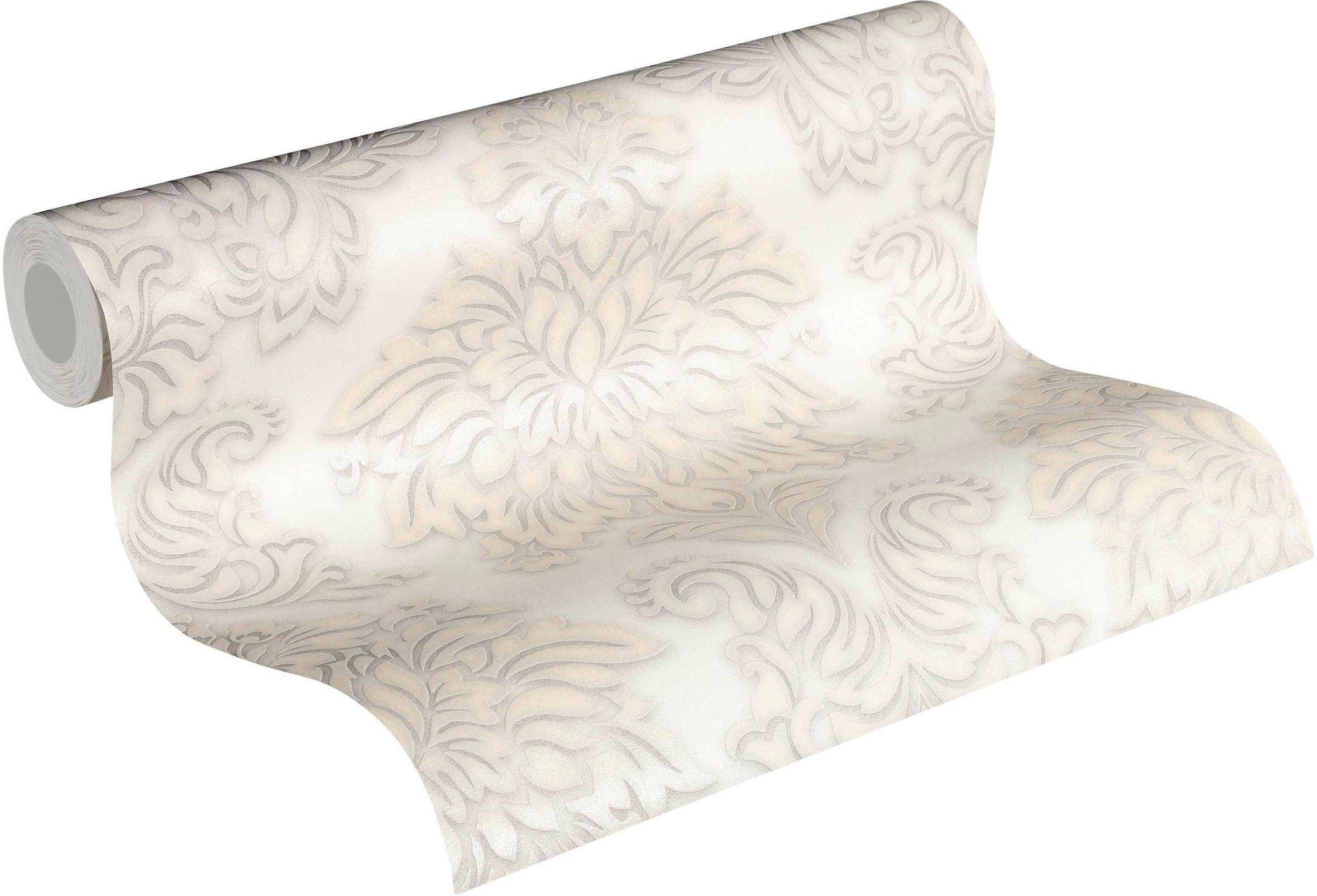 living walls Vliestapete »Metropolitan Stories Lizzy London« Barock | gemustert | ornamental leicht strukturiert Ornament Tapete Barock Metallic Tapeten Wohnzimmer Schlafzimmer Küche