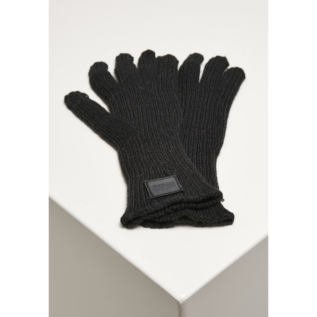 URBAN CLASSICS Baumwollhandschuhe »Unisex Knitted Wool Mix Smart Gloves«
