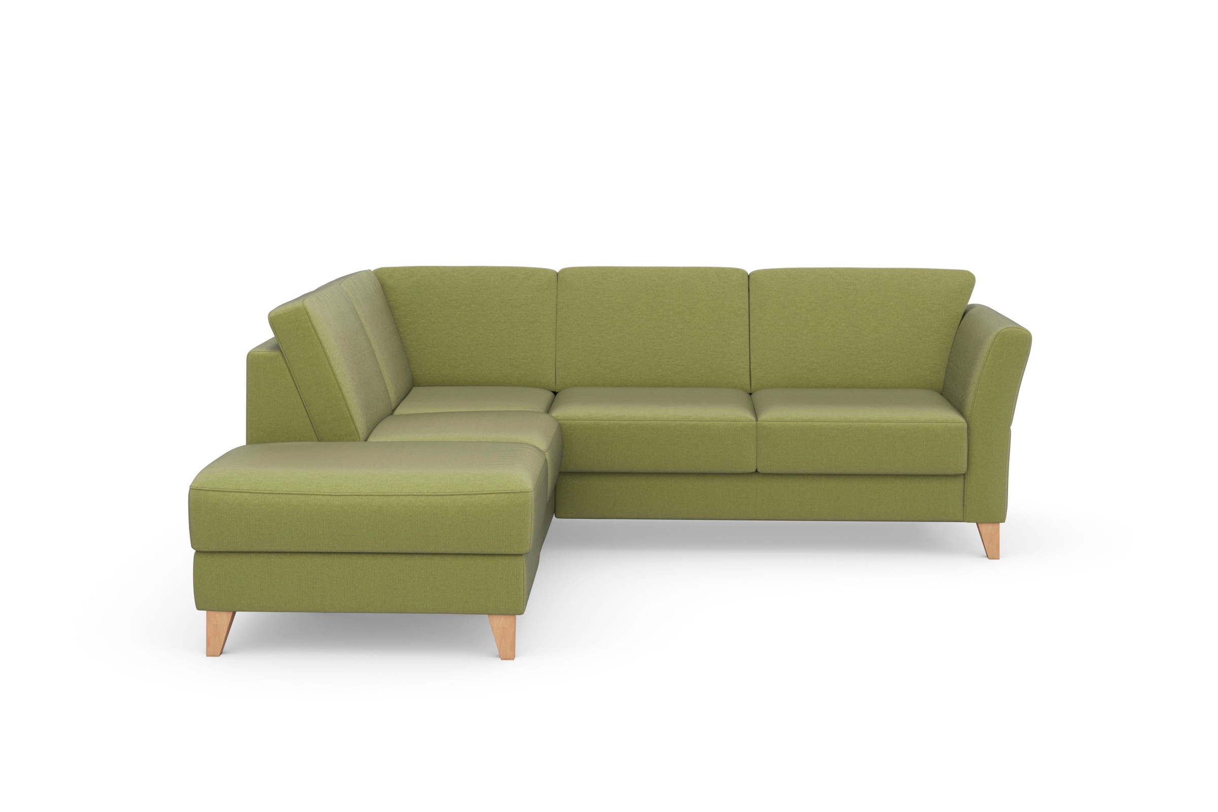 SIT & MORE Visby L-Shape Corner Sofa Green 7