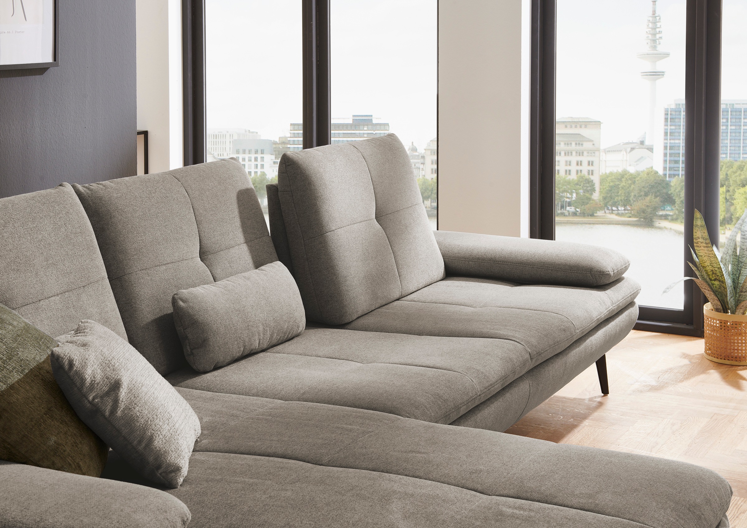 Die PlanBar Ecksofa »MP-IN23002 L-Form«, (2 St.), wahlweise mit Armteil- und Sitztiefenverstellung