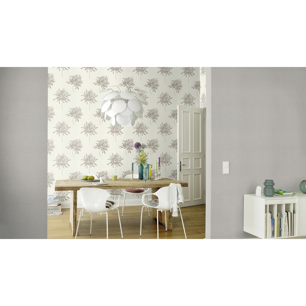 Rasch Vliestapete »Andy Wand«, floral-geblümt-metallic