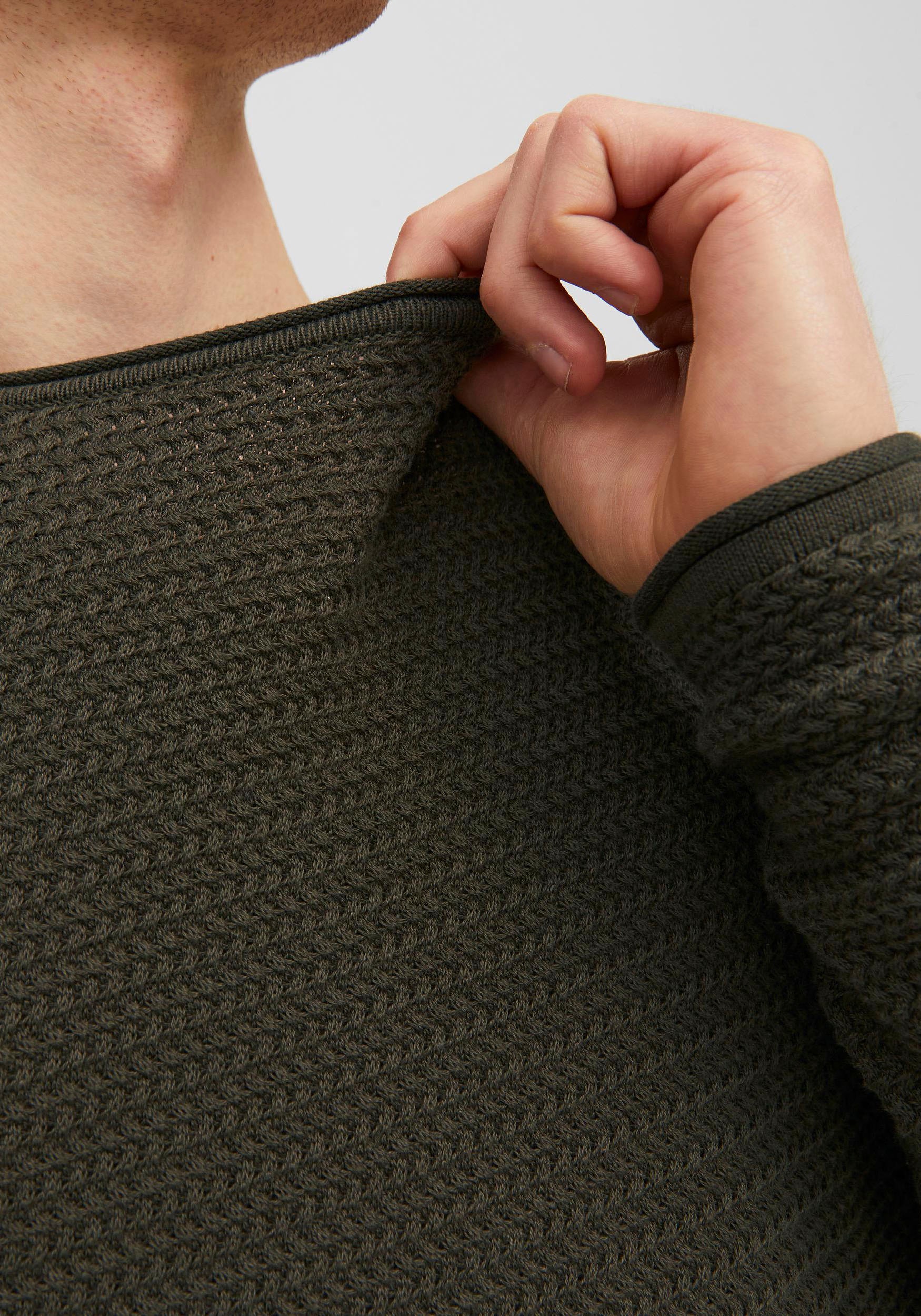 Jack & Jones Rundhalspullover »JPRBLUMIGUEL KNIT CREW NECK NOOS«