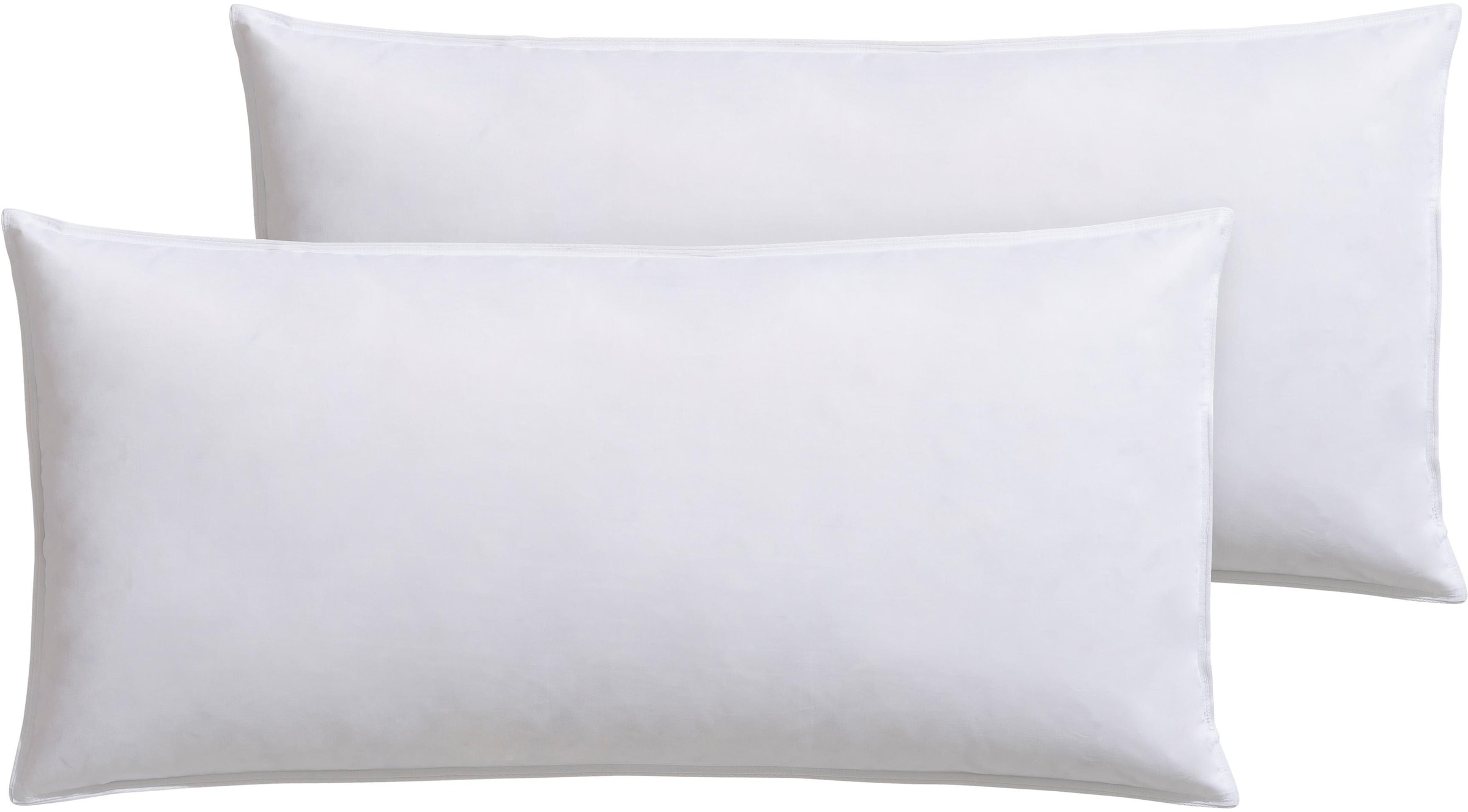 RIBECO Federkopfkissen »Kissenparade extra fest«, Füllung: Federn und Daunen, Bezug: Baumwolle, (2 St.), Wählen zwischen 3 Füllqualtiäten! Im super…