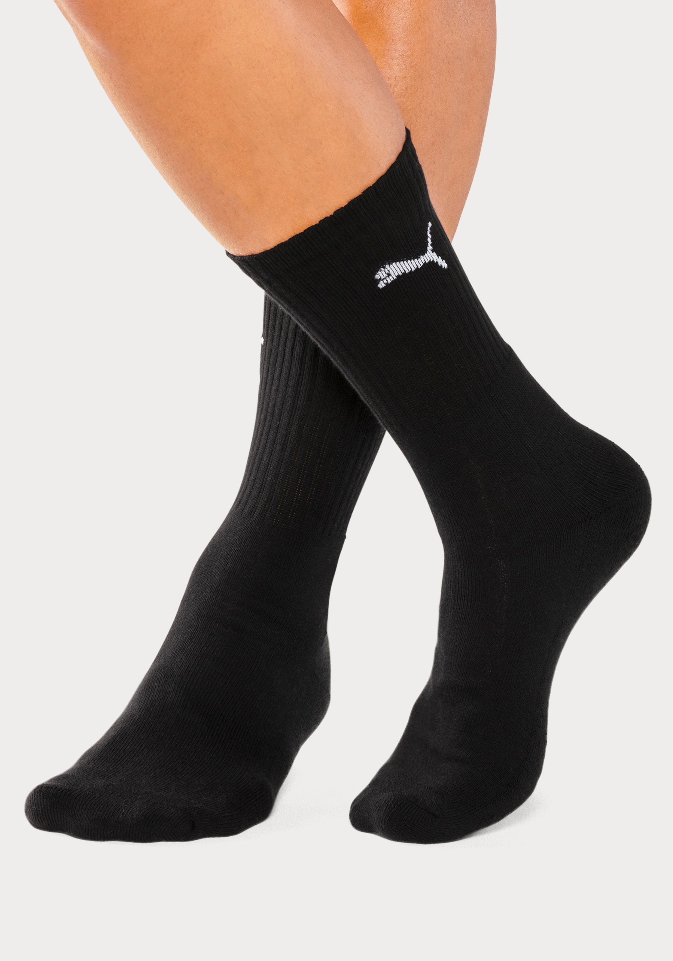 PUMA Sportsocken, (9 Paar), Tennissocken, atmungsaktiv, feuchtigkeitsregulierend