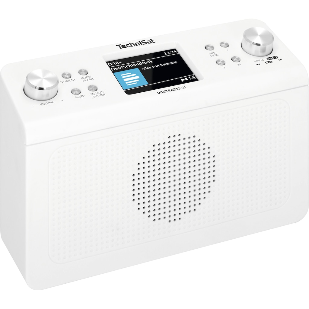 TechniSat Küchen-Radio »DIGITRADIO 21«, (A2DP Bluetooth-AVRCP Bluetooth Digitalradio (DAB+)-UKW mit RDS 2 W)