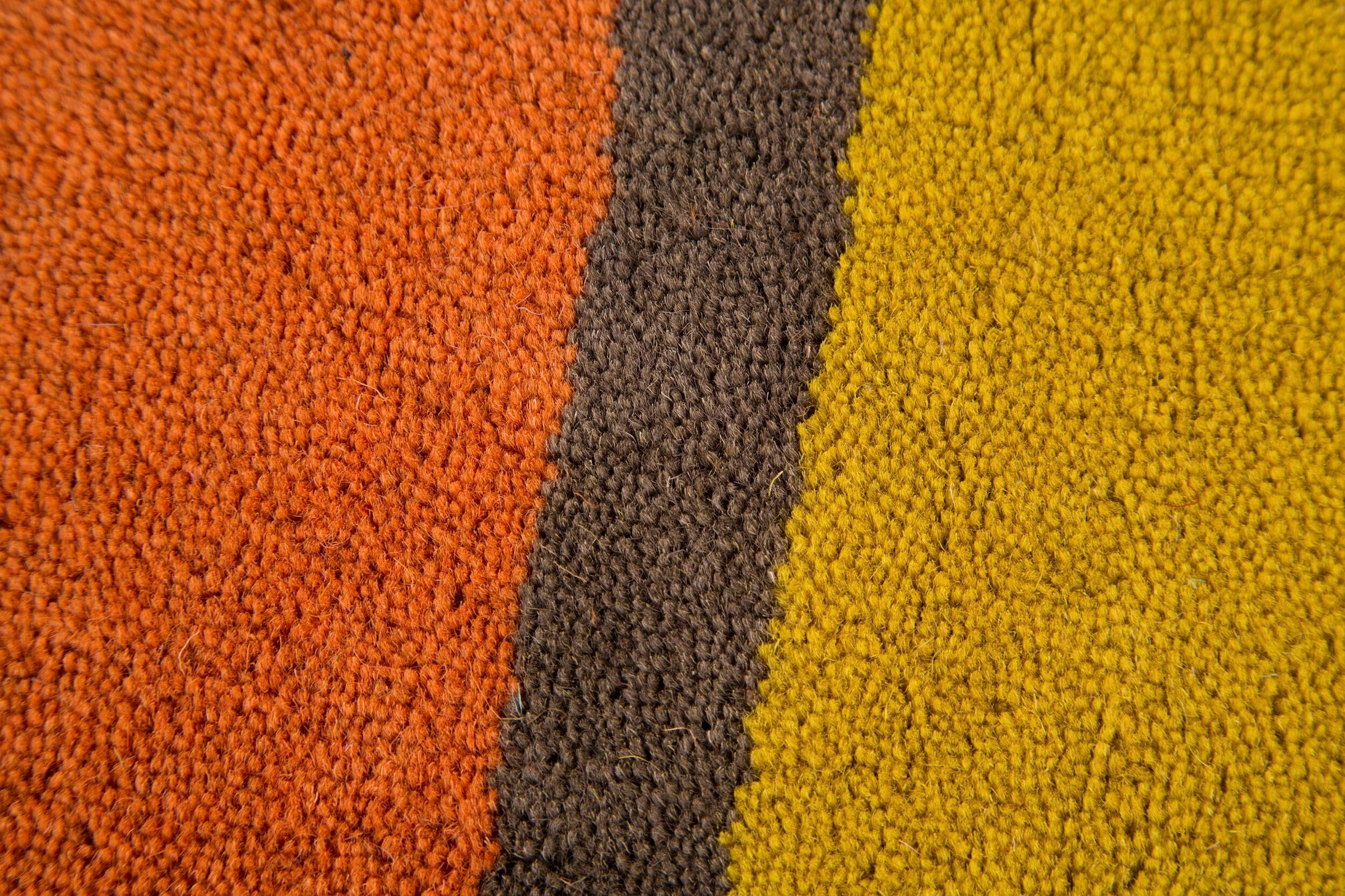 FLAIR RUGS Läufer »Candy«, rechteckig, aus 100% Wolle, Design mit Streifen, mehrfarbig gemustert,Läufer