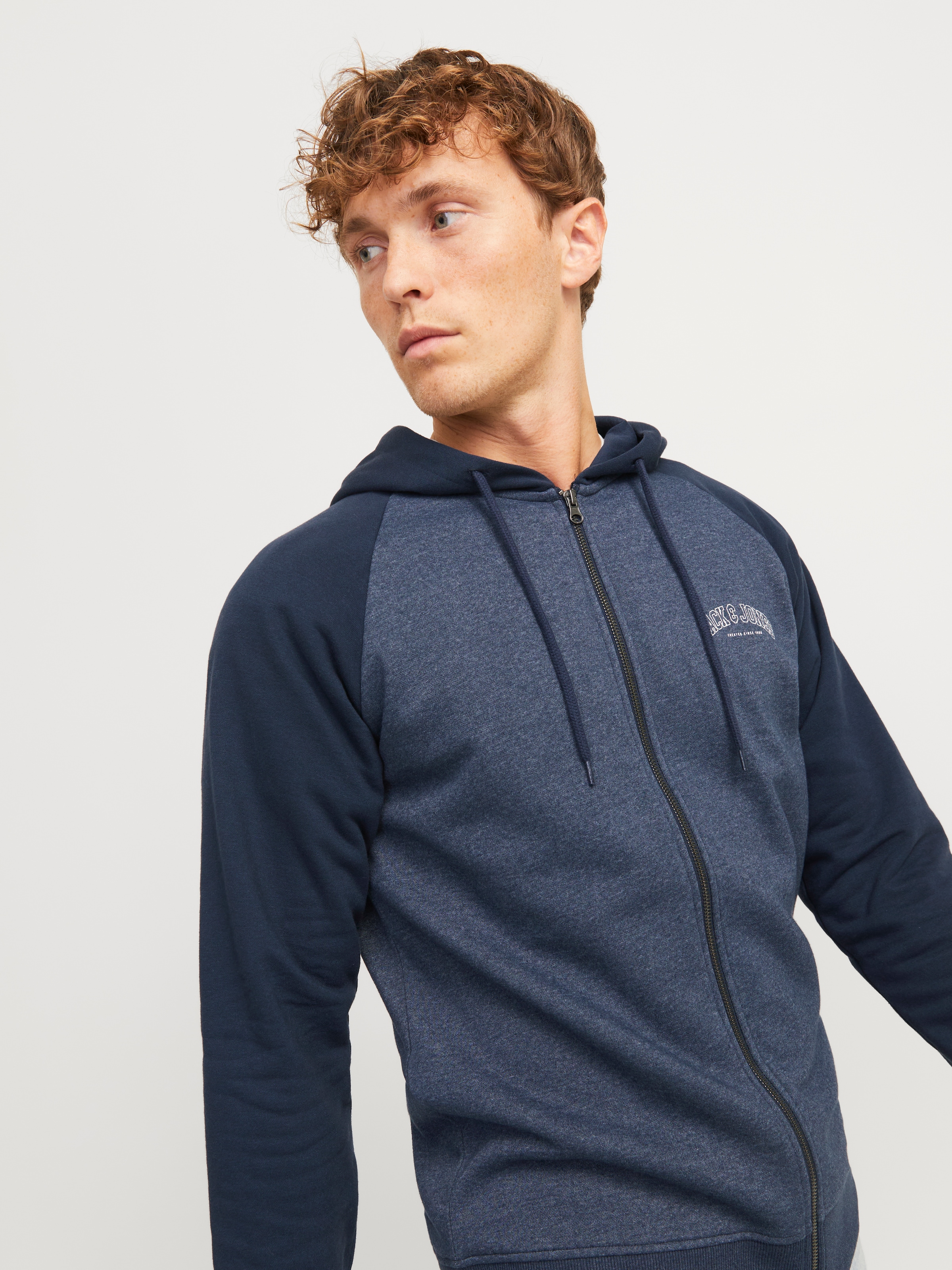 Jack & Jones Kapuzensweatjacke "JJRICKY SWEAT ZIP HOOD" günstig online kaufen