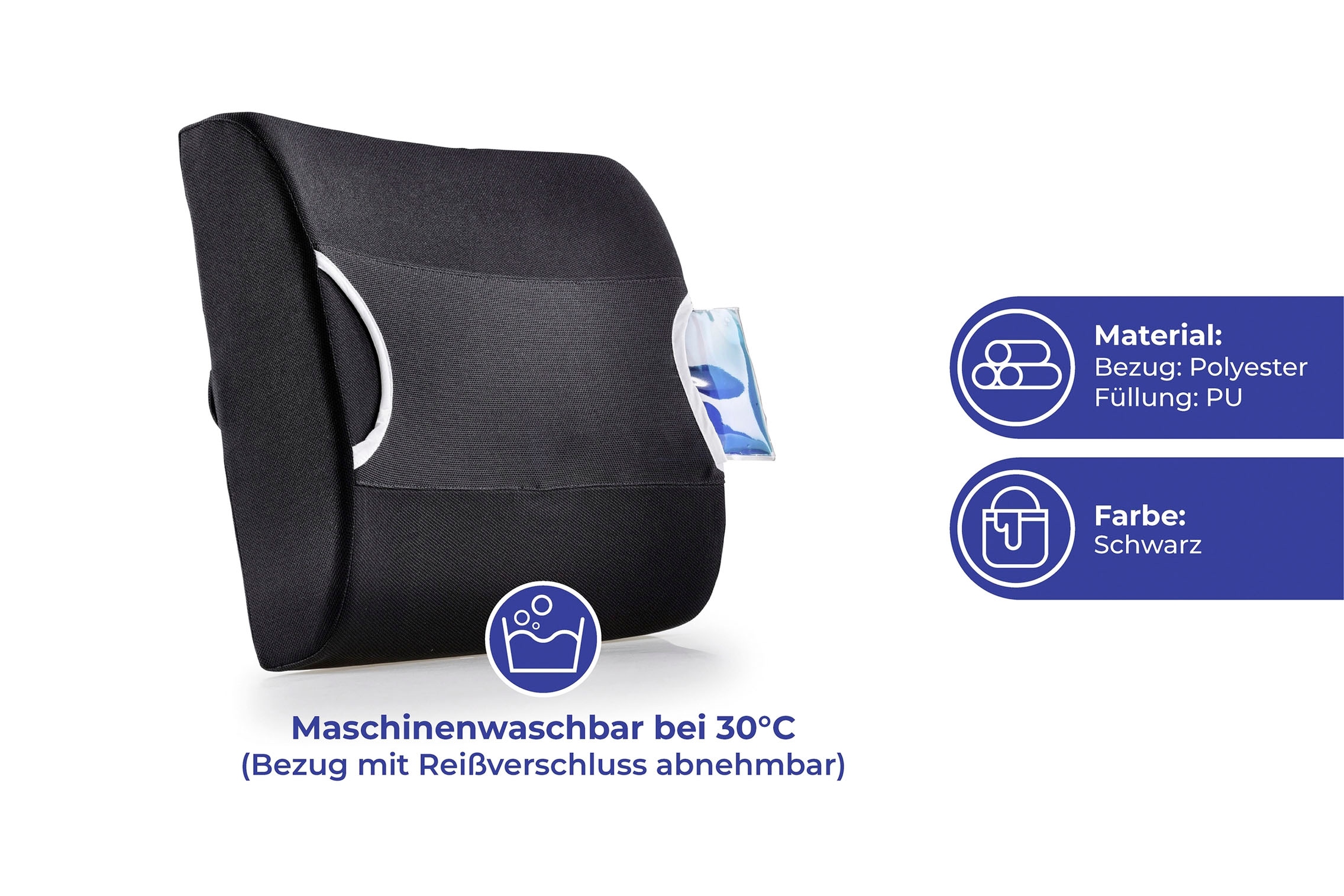 Maximex Rückenkissen »Kühlendes Rückenstützkissen«, mit integriertem Wärme-/Kältepad