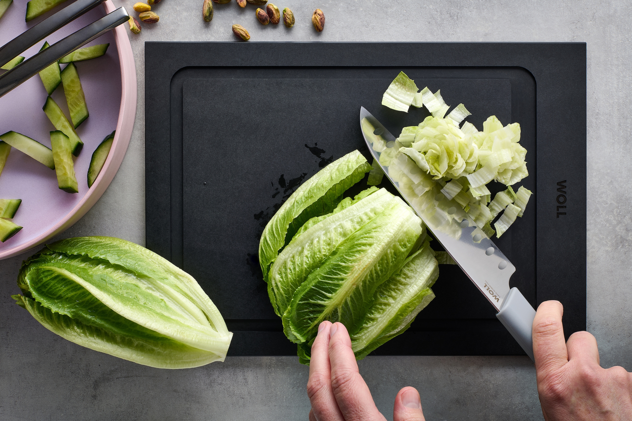 WOLL Santokumesser »Cutting Edge« aus deutschem Edelstahl gemäß DIN 1.4116