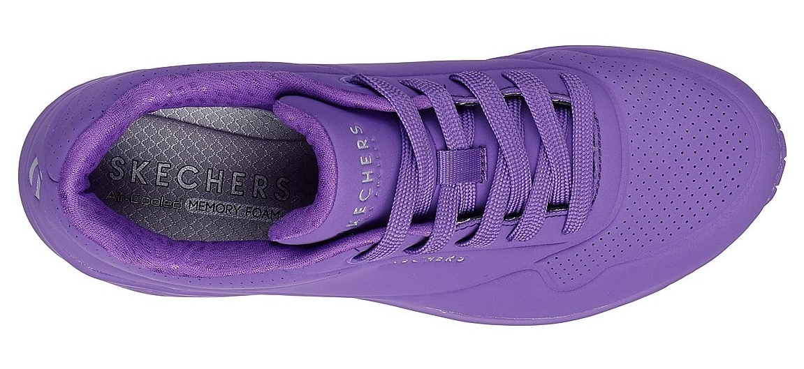 Skechers Wedgesneaker »UNO STAND ON AIR«, Freizeitschuh, Halbschuh, Schnürschuh weich gepolsterte Innensohle