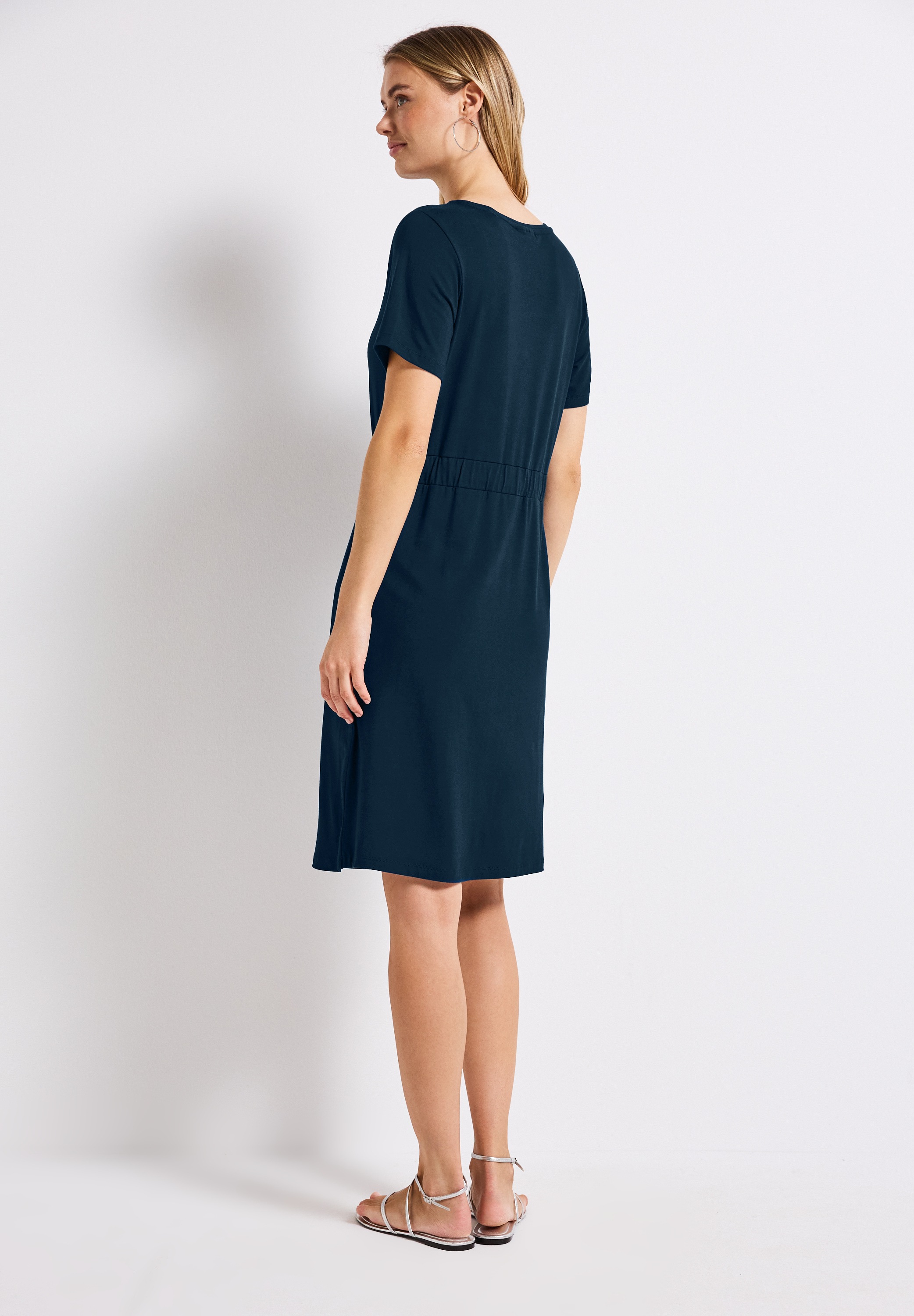 STREET ONE Jerseykleid Ohne Taschen mit Tunnelzug an der Taille günstig online kaufen