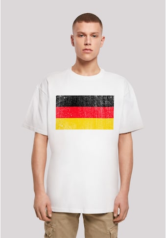 T-Shirt »Germany Deutschland Flagge distressed«, Print