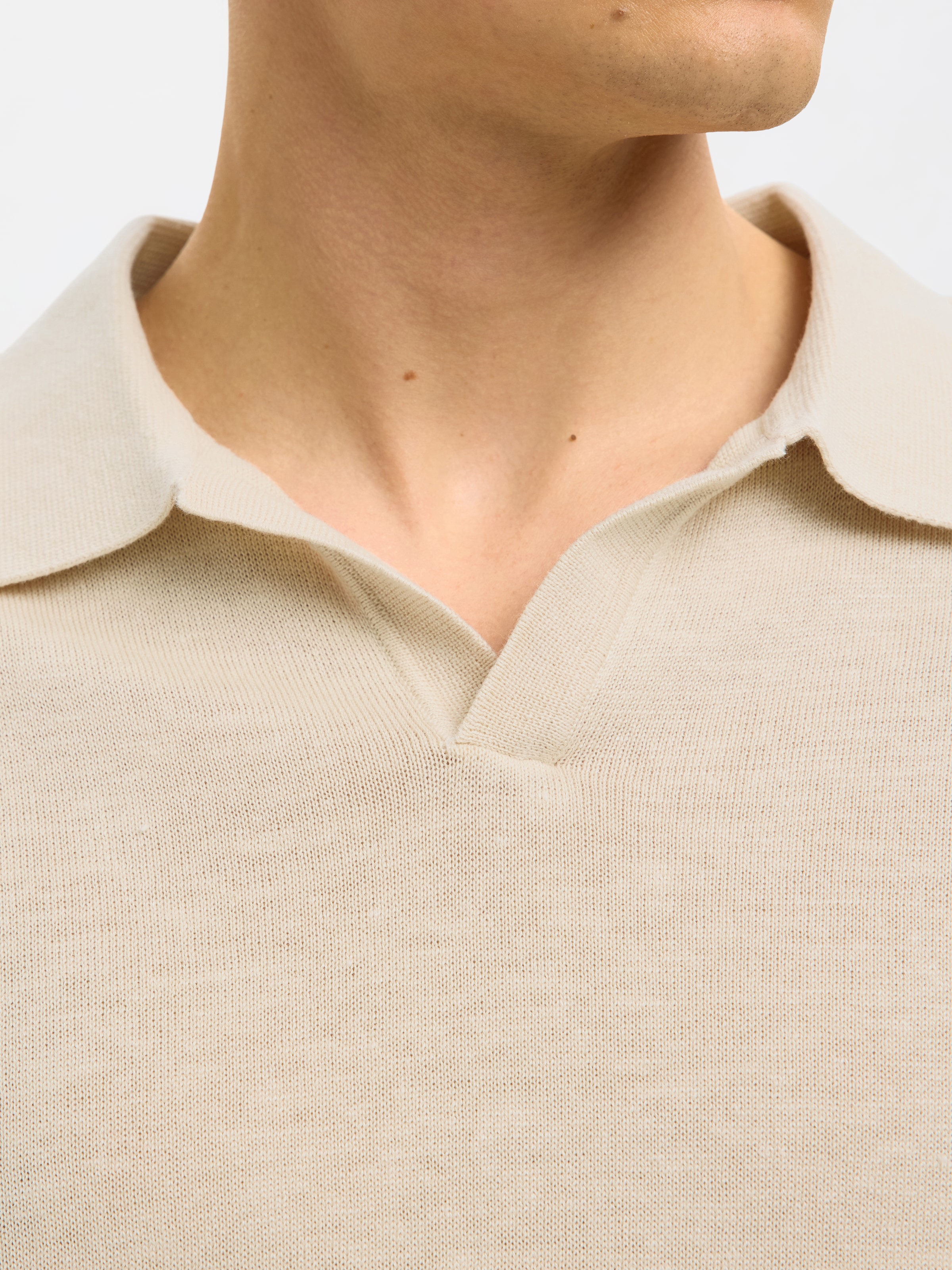 SELECTED HOMME Poloshirt »SLHMATTIS SS KNIT SUN OPEN POLO NOOS«