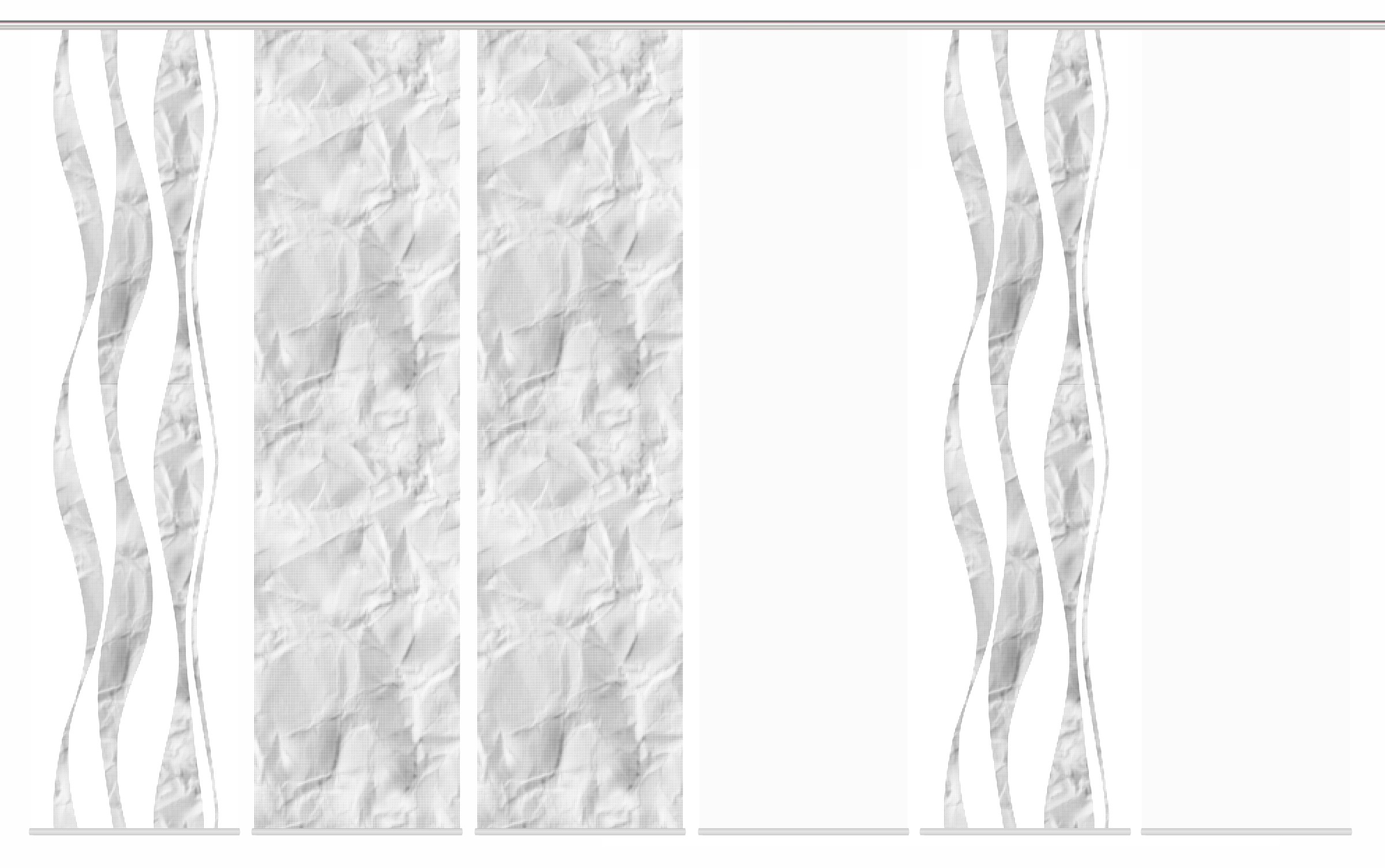 Thumbnail - HOME WOHNIDEEN Schiebegardine "SOEREN" Paneelwagen 6 Stk. tlg. SCHIEBEVORHANGSET,SEIDENOPTIK,DIGIDRUCK