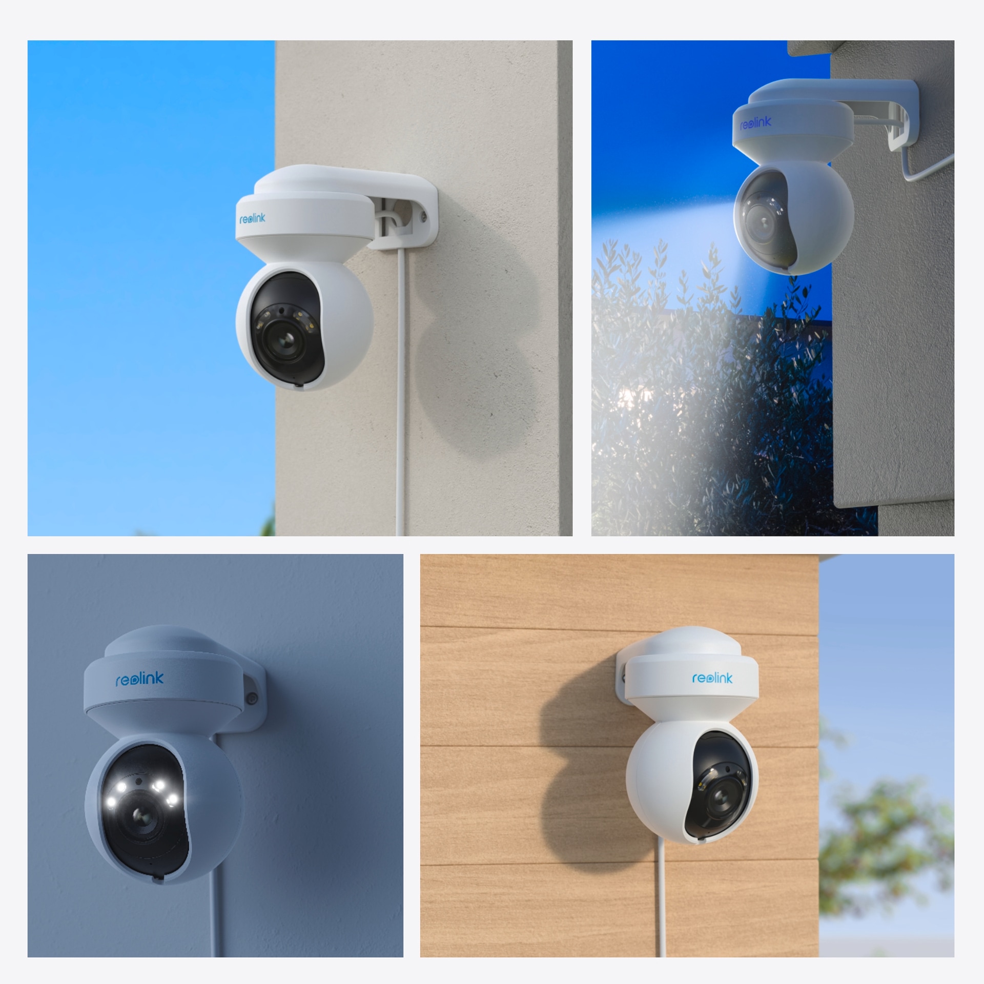 Reolink Überwachungskamera »E Serie E560 - 4K Wi-Fi 6 Überwachungskamera Aussen mit Pan & Tilt«, Außenbereich, Personen-/Fahrzeug-/Tiererkennung, 3X optischer Zoom, Farbnachtsicht