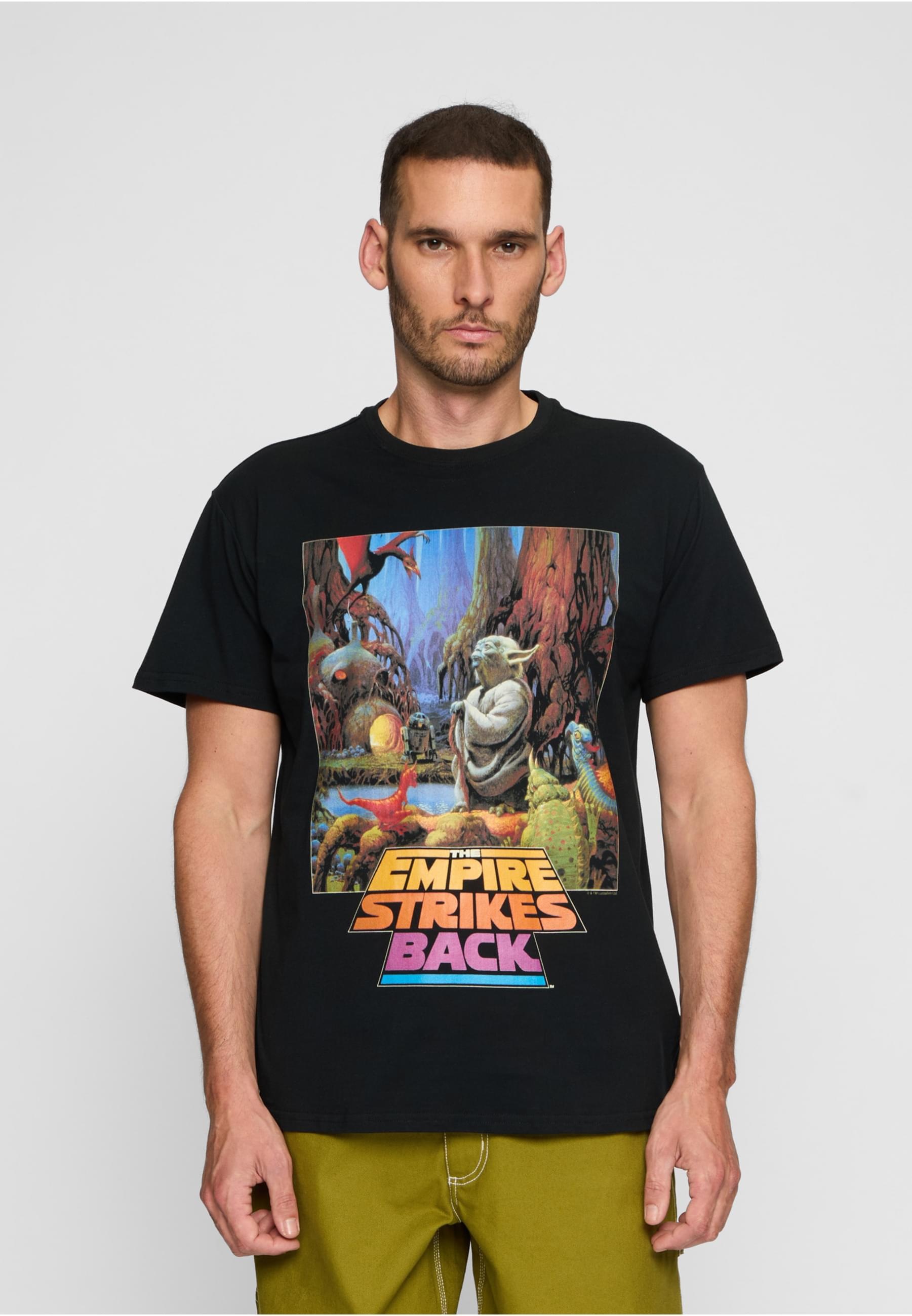 Merchcode T-Shirt »Merchcode Herren Star Wars Yoda Poster Tee«, (1 tlg.)