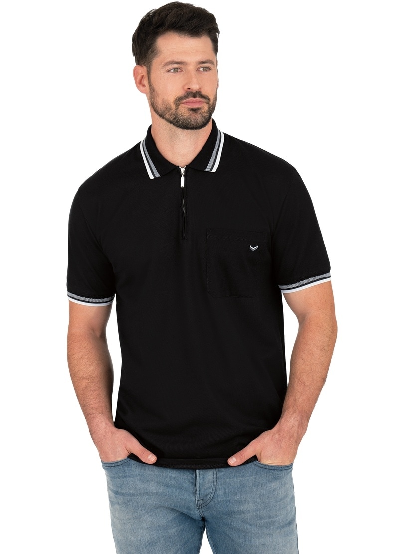 Trigema Poloshirt "TRIGEMA Poloshirt mit Reißverschluss"