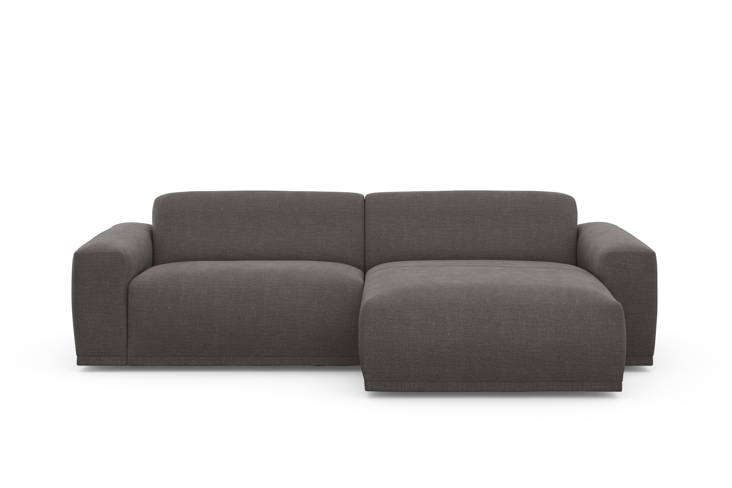 TRENDMANUFAKTUR Ecksofa »Braga, mit hochwertigem Kaltschaum, L-Form, in Cord erhältlich«, (2 St.), modernes Sofa, Couch mit hohem Sitzkomfort, 255/72/160 cm (B/H/T)