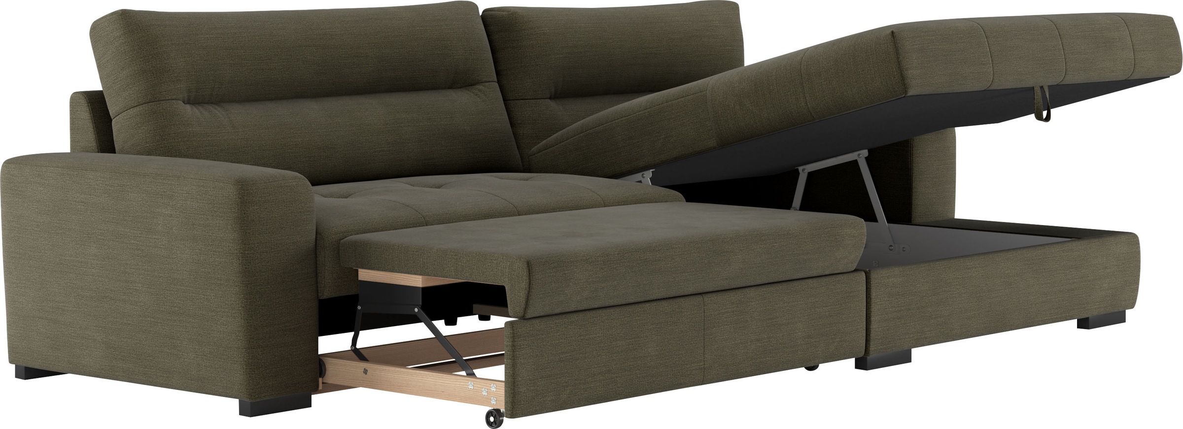 COTTA Ecksofa »Cappa L-Form«, wahlweise mit Bettfunktion & Bettkasten