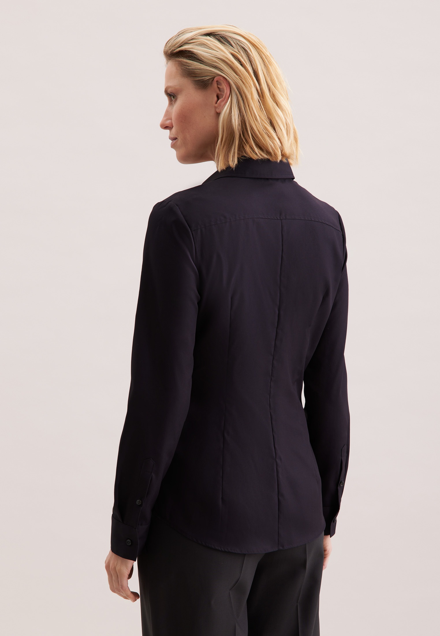 seidensticker Hemdbluse, 1/1 Kragen Uni günstig online kaufen