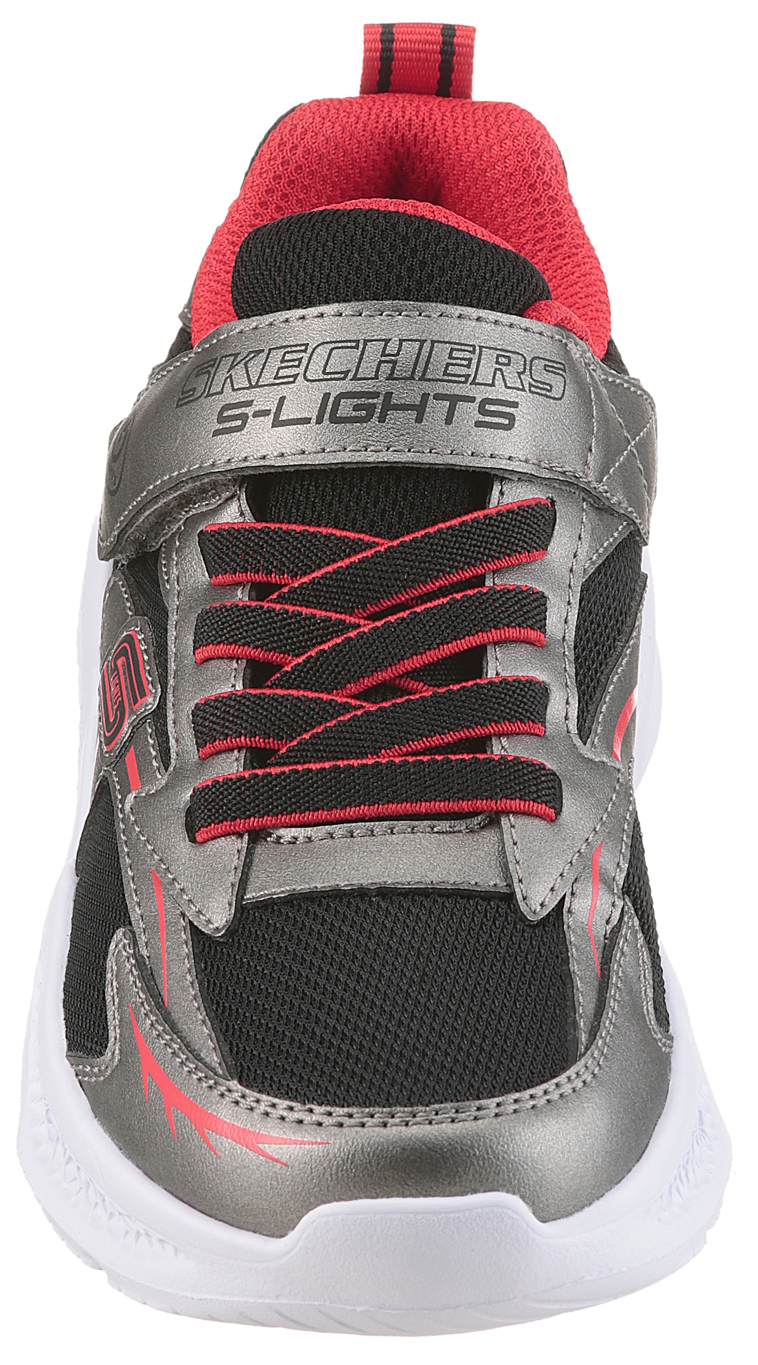 Skechers Sneaker »SKECHERS METEOR-LIGHTS«, Klettschuh mit Blinkfunktion, Größenschablone zum Download