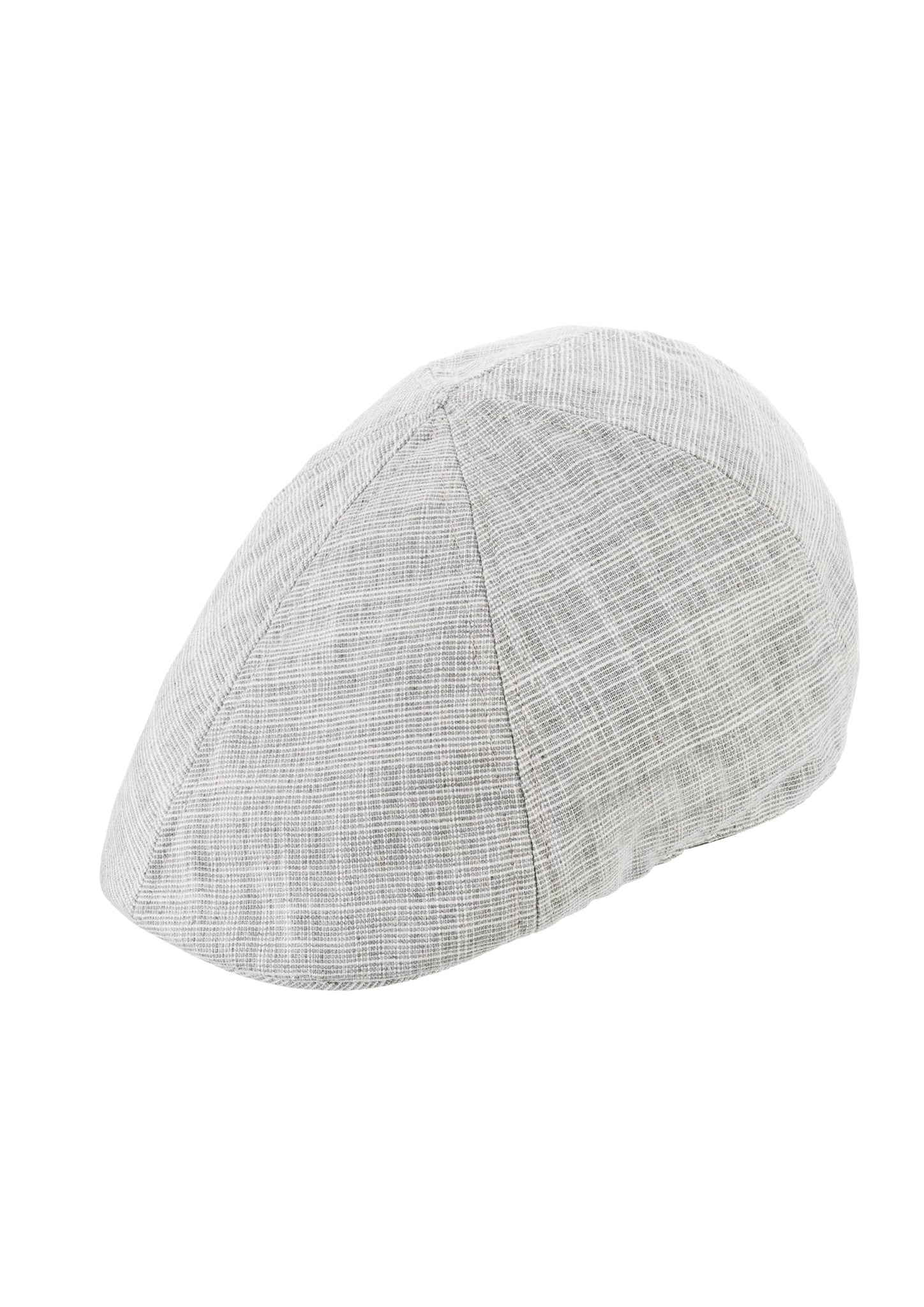 Chaplino Flat Cap, zweifarbig mit Leinenstruktur