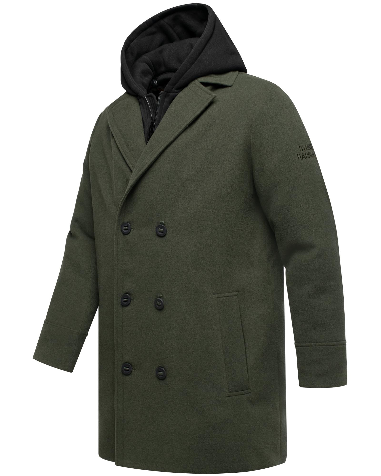 Stone Harbour Wintermantel »Darioon XX« Mantel in Woll-Optik mit herausnehmbaren Inlay