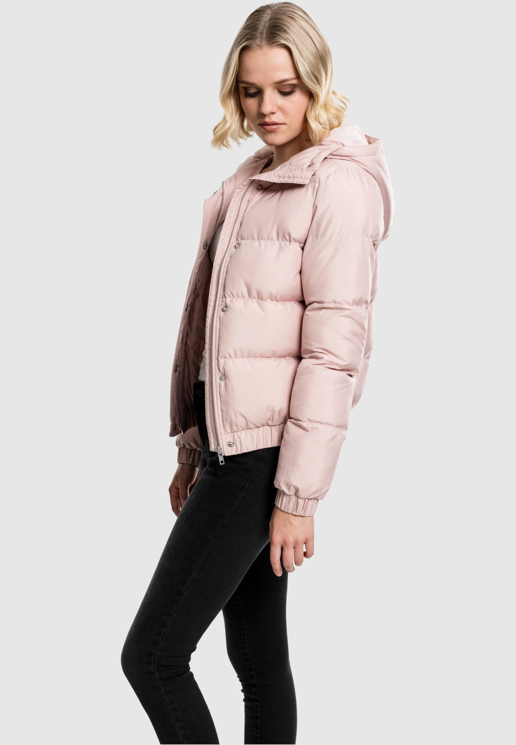 URBAN CLASSICS Winterjacke »Urban Classics Damen Ladies Hooded Puffer Jacket«, (1 St.), mit Kapuze