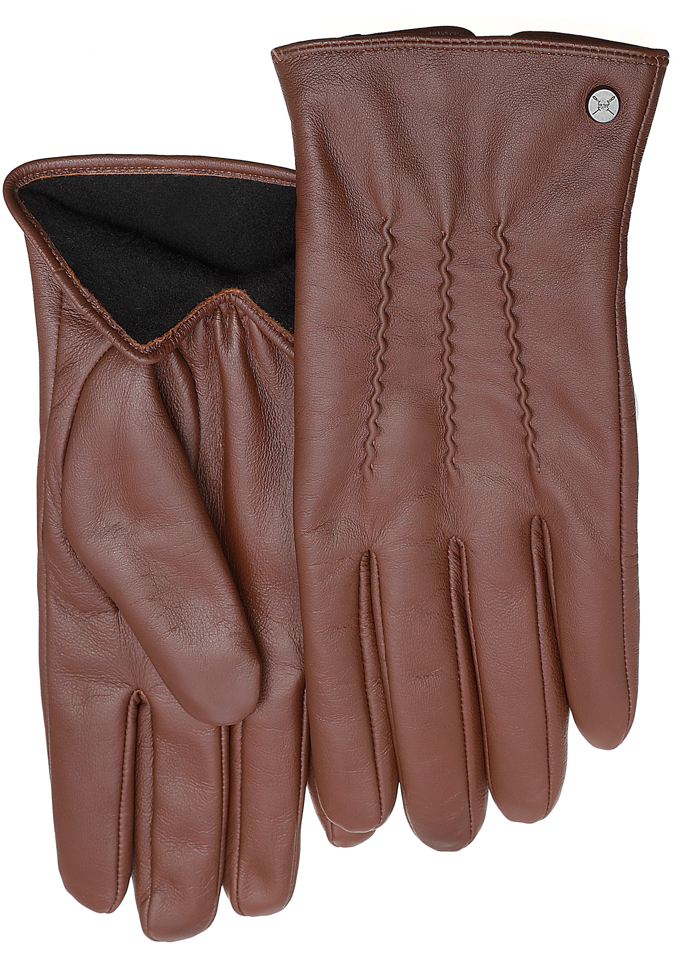 PEARLWOOD Lederhandschuhe »Gates«, aus | Innenfutter BAUR kaufen Fleece weiches