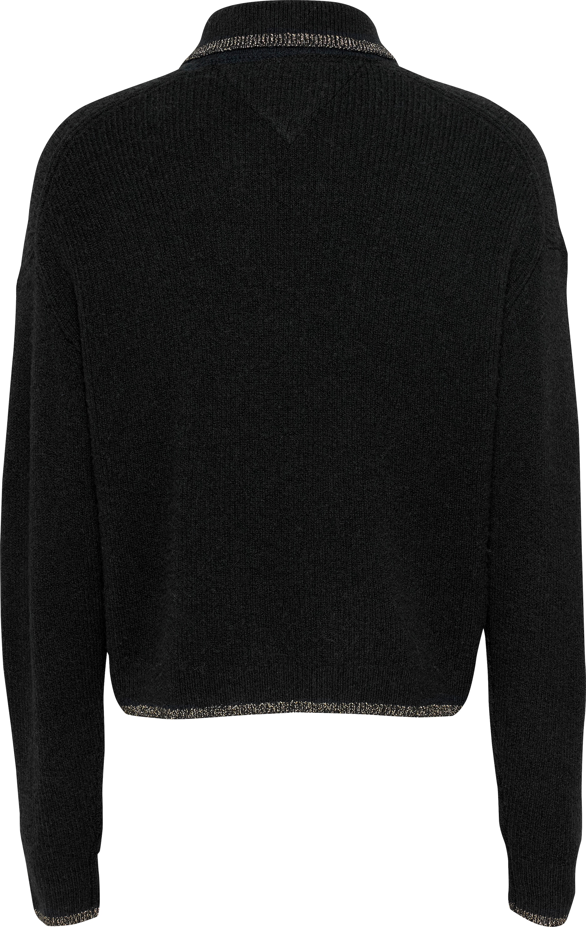 Tommy Jeans Strickpullover »TJW GLITTER POLO SWEATER«, mit Glitzer