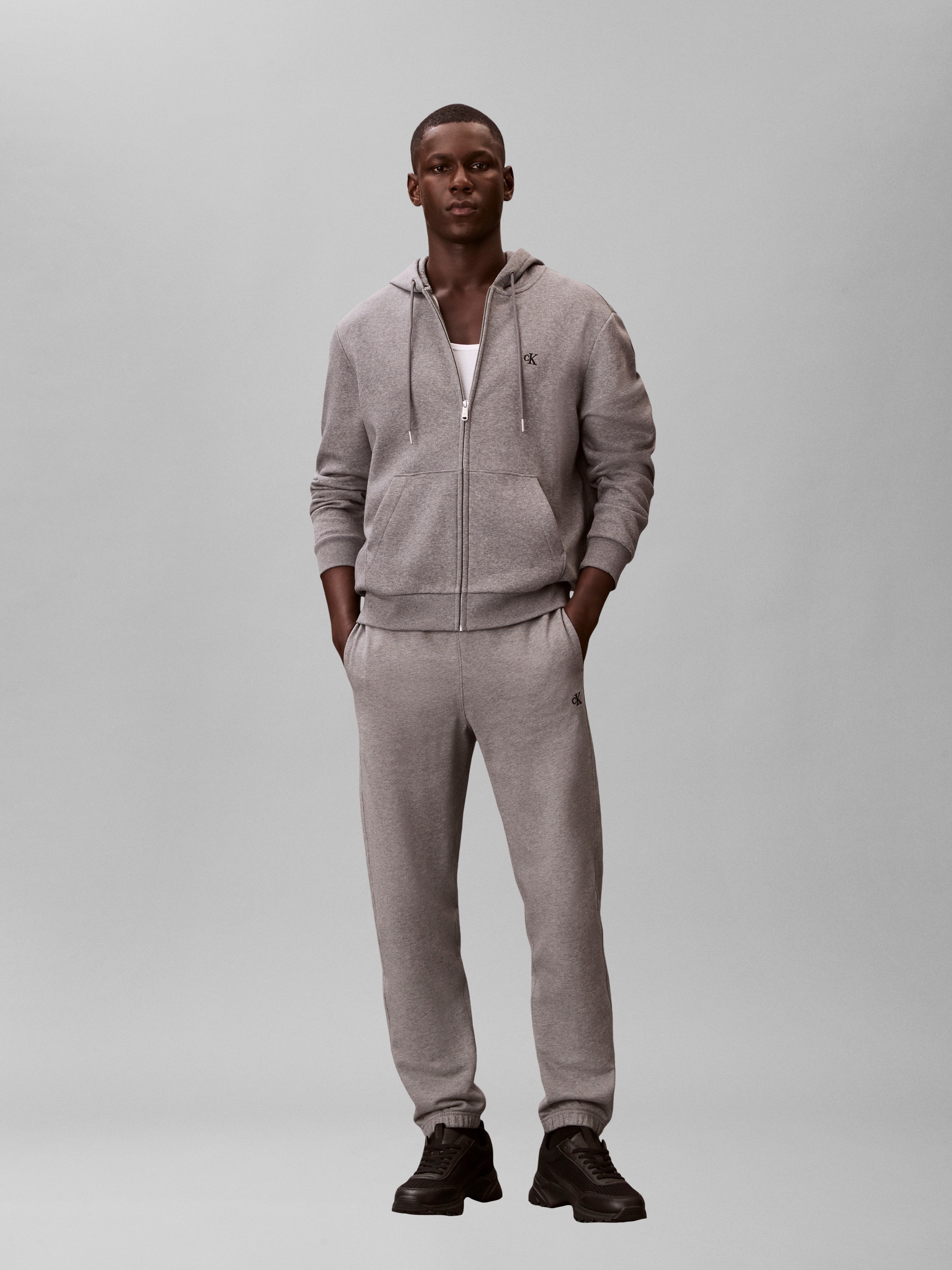 Calvin Klein Jeans Sweathose "EU 350TERRY MONOGRAM JOGGER" regular fit günstig online kaufen