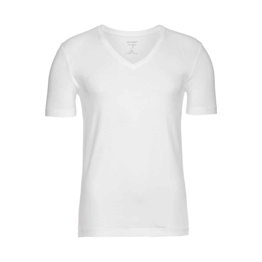 OLYMP T-Shirt »Level Five body fit«, V-Ausschnitt, Ideal zum Unterziehen