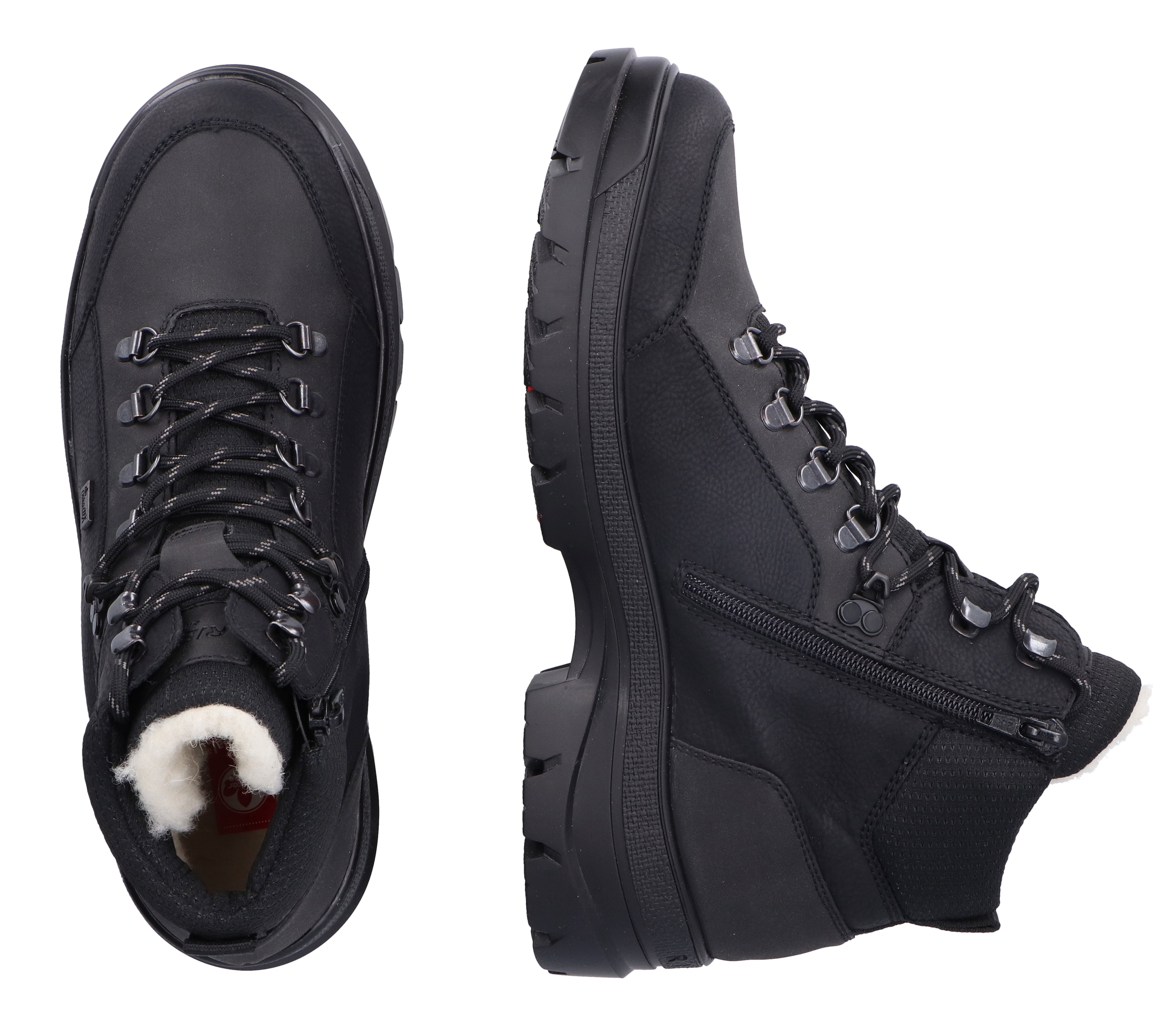 Rieker Winterboots »Flip Grip«, Outdoorboots mit umklappbaren Spikes an der Laufsohle, TEX-Membran